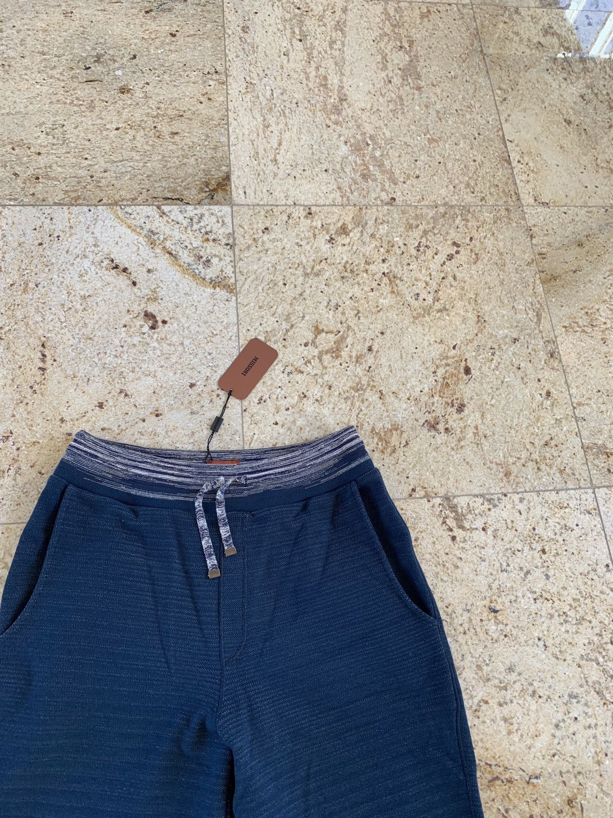 Missoni Teal Blue Herringbone Sweat Pants Size US 30 / EU 46 - 5 Thumbnail