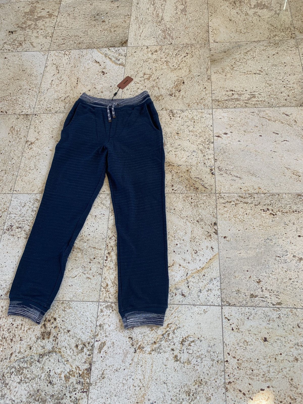 Missoni Teal Blue Herringbone Sweat Pants Size US 30 / EU 46 - 7 Thumbnail