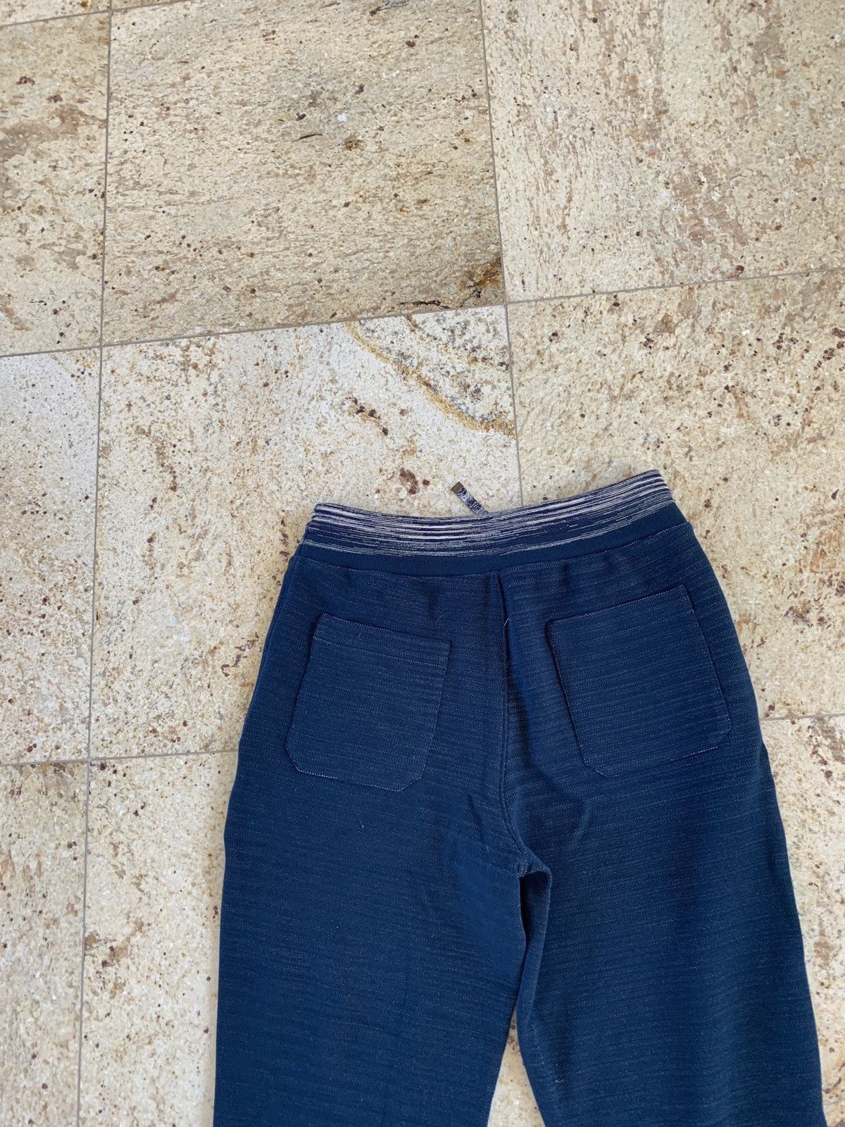 Missoni Teal Blue Herringbone Sweat Pants Size US 30 / EU 46 - 13 Thumbnail
