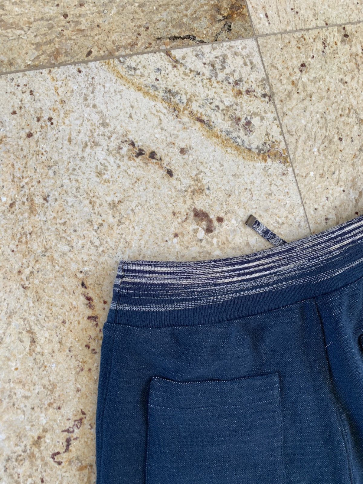 Missoni Teal Blue Herringbone Sweat Pants Size US 30 / EU 46 - 15 Thumbnail