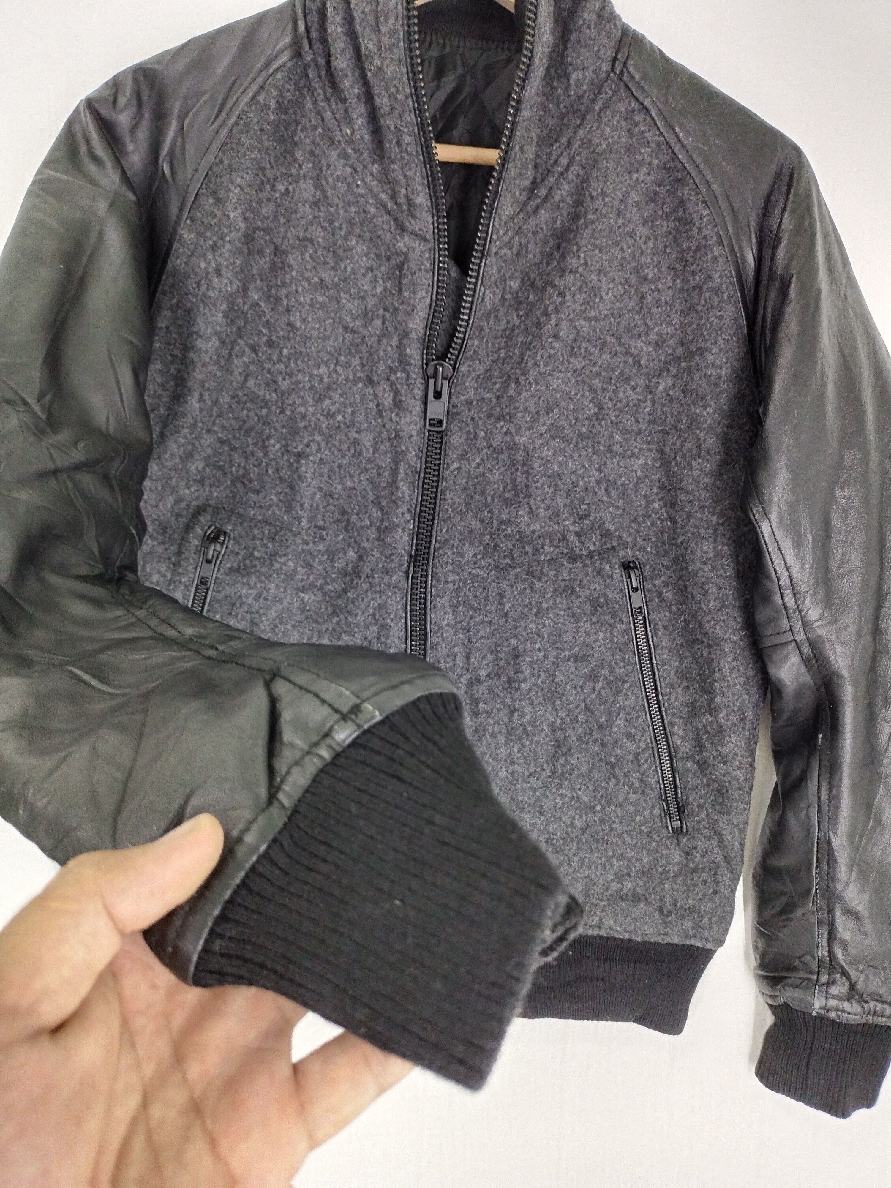 If Six Was Nine × Japanese Brand × Ships Jet Blue VINTAGE SHIPS JET BLUE SLEEVE SHEEP LEATHER X WOOL BODY Size US S / EU 44-46 / 1 - 2 Thumbnail