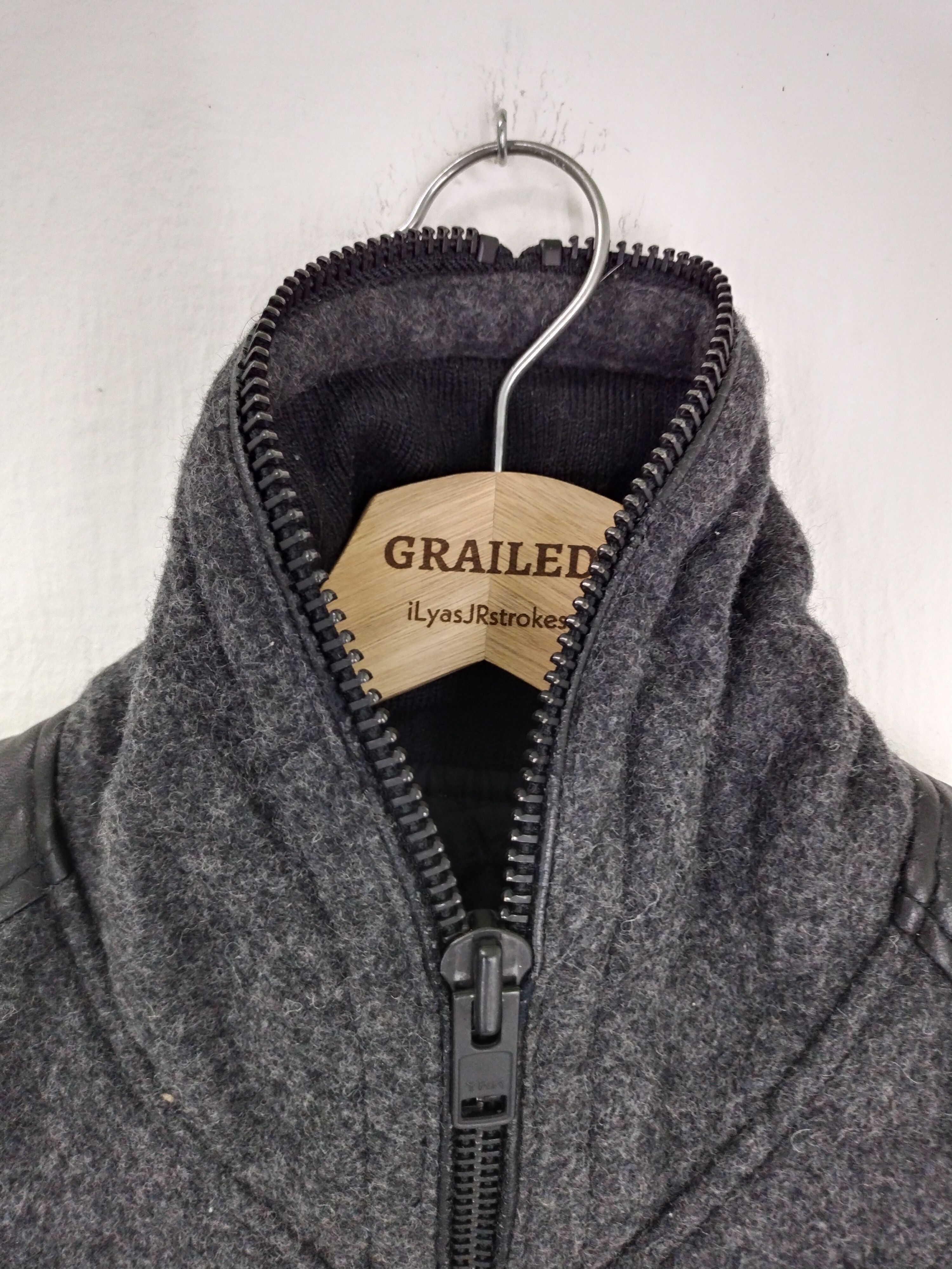 If Six Was Nine × Japanese Brand × Ships Jet Blue VINTAGE SHIPS JET BLUE SLEEVE SHEEP LEATHER X WOOL BODY Size US S / EU 44-46 / 1 - 5 Thumbnail