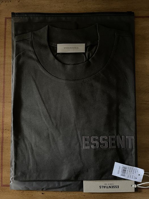 Pacsun FOG - Essentials Fear Of God Off Black SS T-Shirt Sz (L