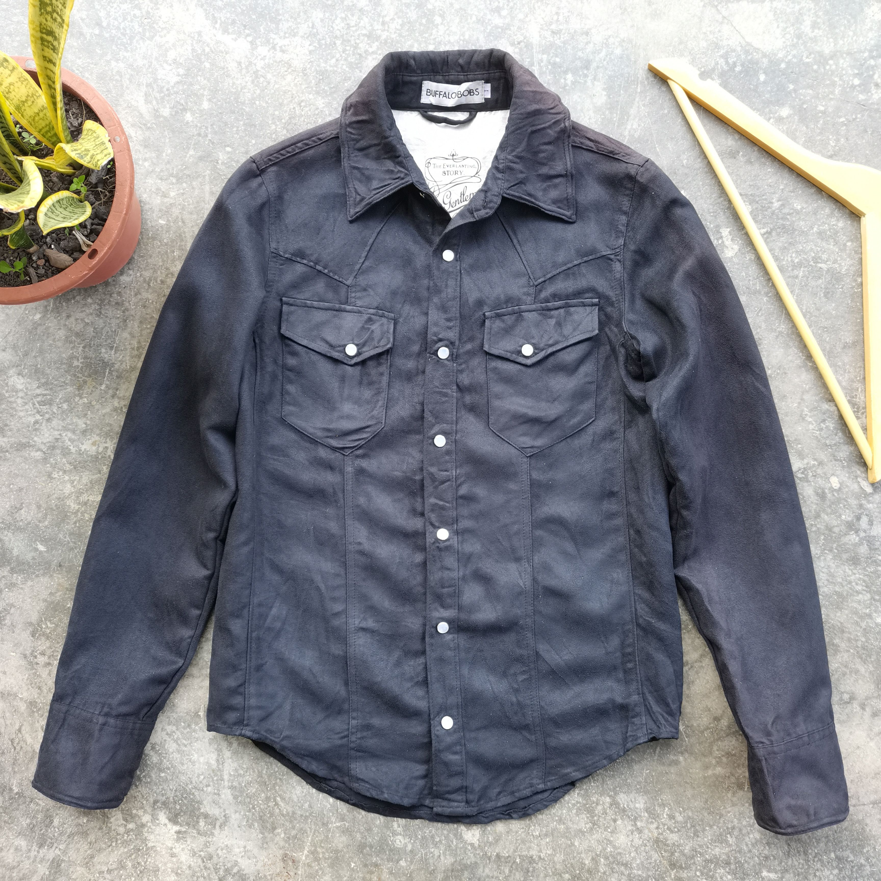 image of Avant Garde x Buffalo Bobs Vintage Buffalo Bobs Button Up Shirt/jacket in Black, Men's (Size Small)