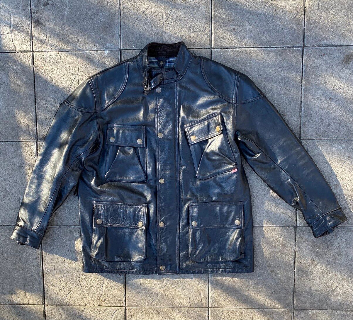 Vintage Belstaff Brad Leather Jacket Speedmaster Panther Very Rare 