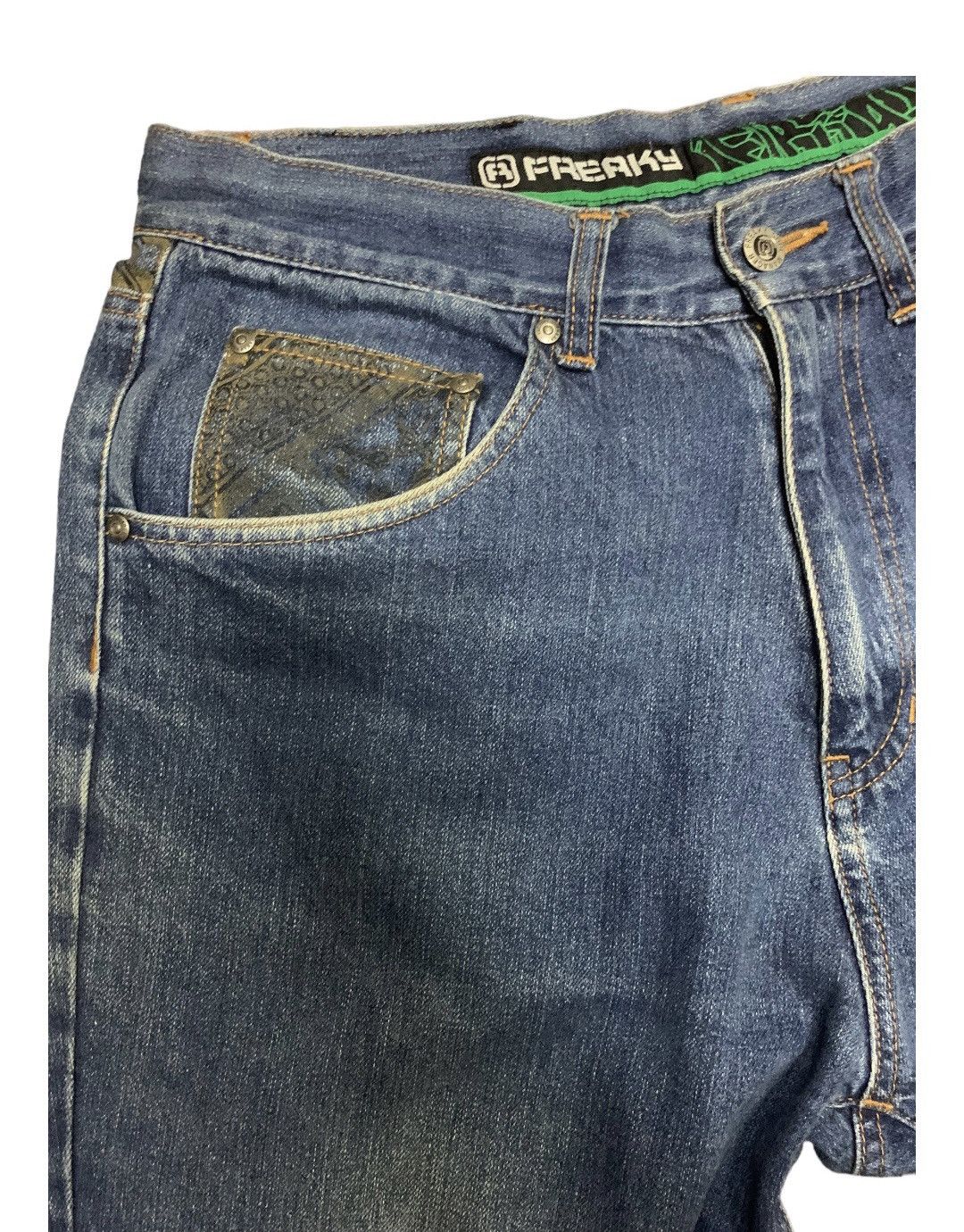 Other FREAKY SOUL MANGER DENIM JEANS Size US 33 - 6 Thumbnail