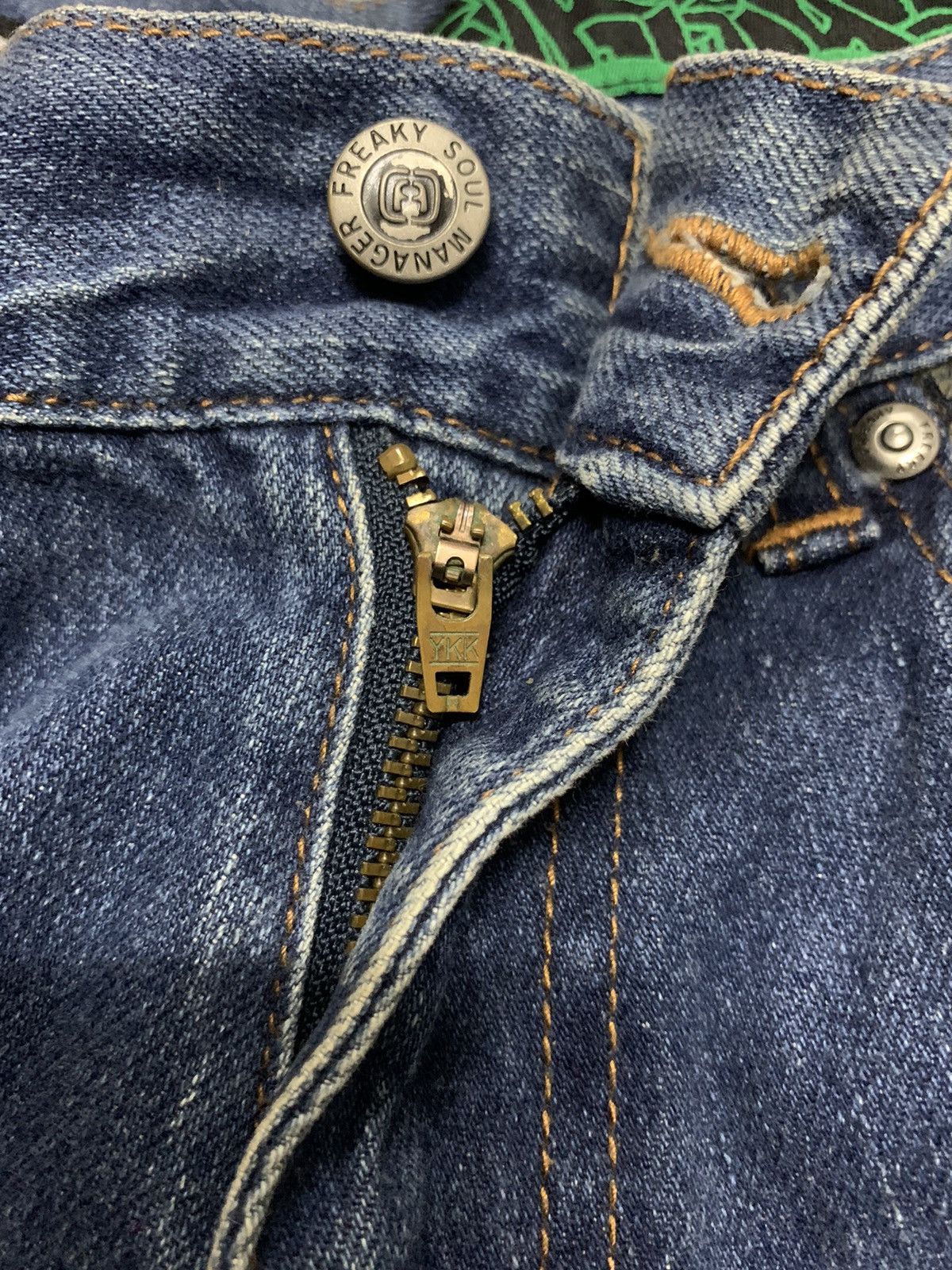 Other FREAKY SOUL MANGER DENIM JEANS Size US 33 - 9 Thumbnail