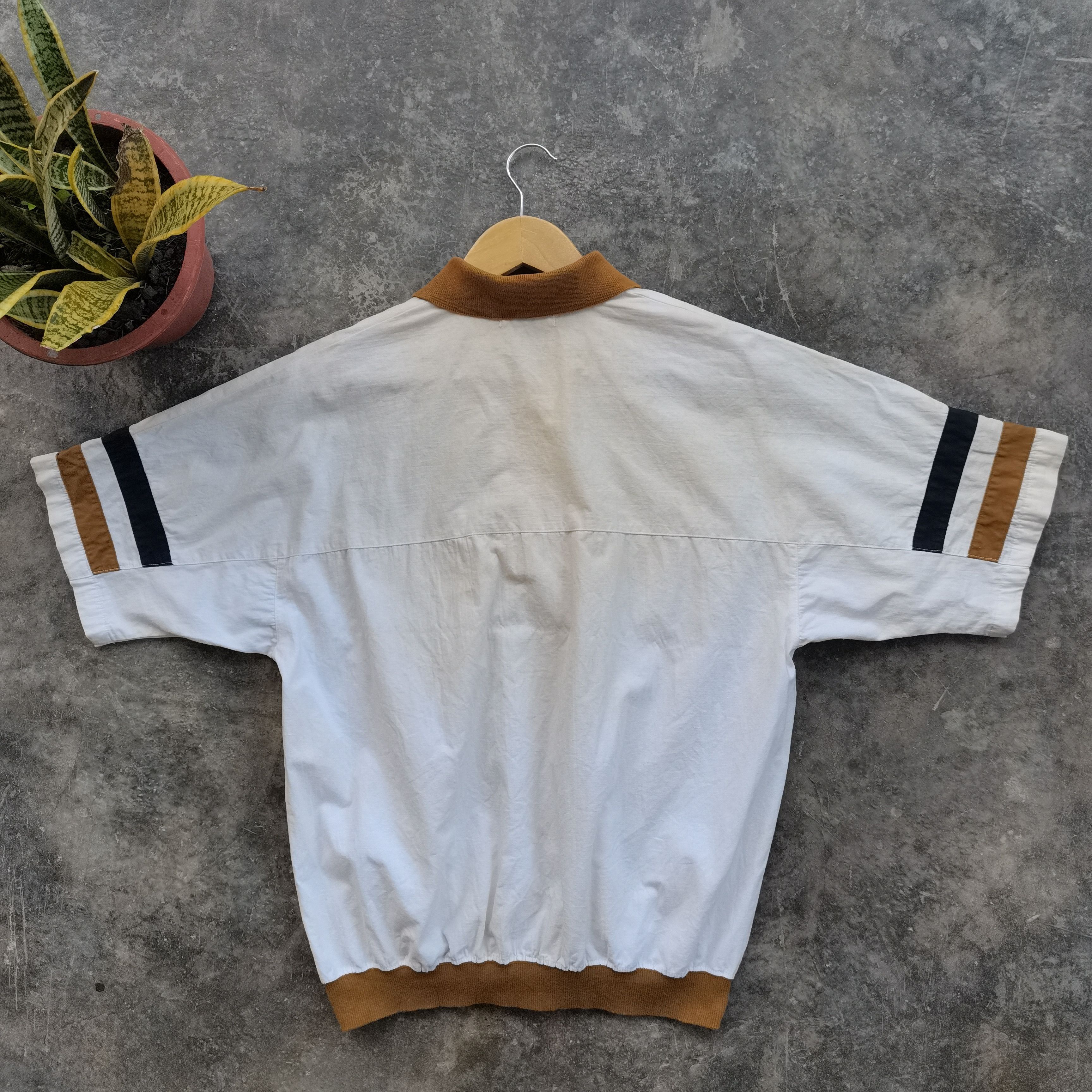 Vintage Crazy Vintage 80s 90s 🔥 BUSH HILL Short Sleeve Polo T-shirt Size US L / EU 52-54 / 3 - 4 Thumbnail