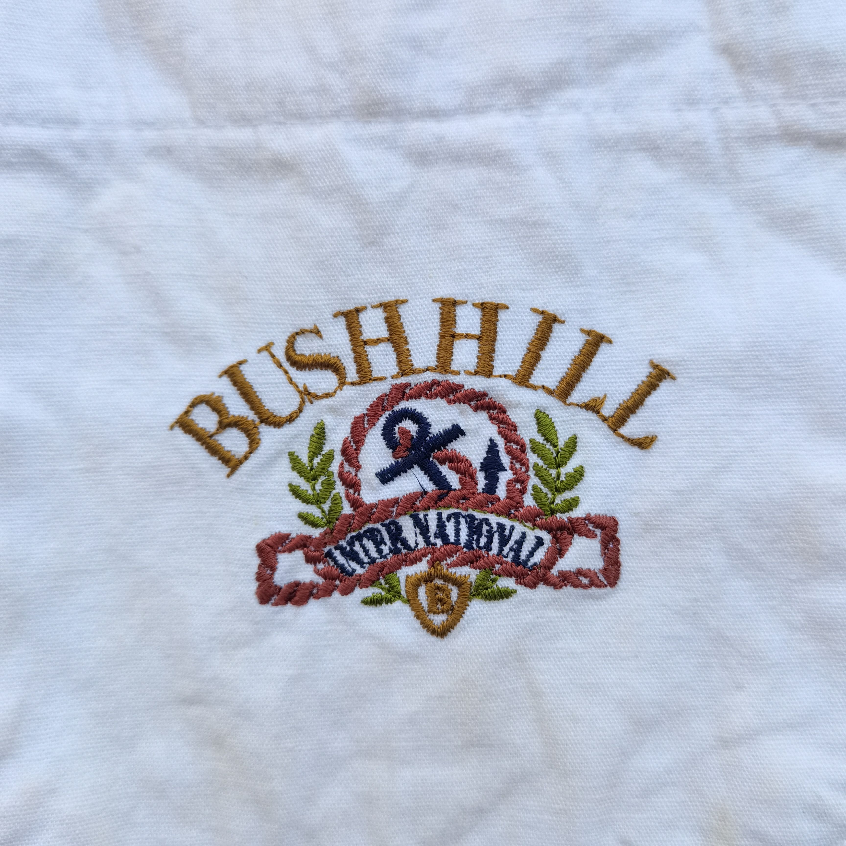 Vintage Crazy Vintage 80s 90s 🔥 BUSH HILL Short Sleeve Polo T-shirt Size US L / EU 52-54 / 3 - 7 Thumbnail