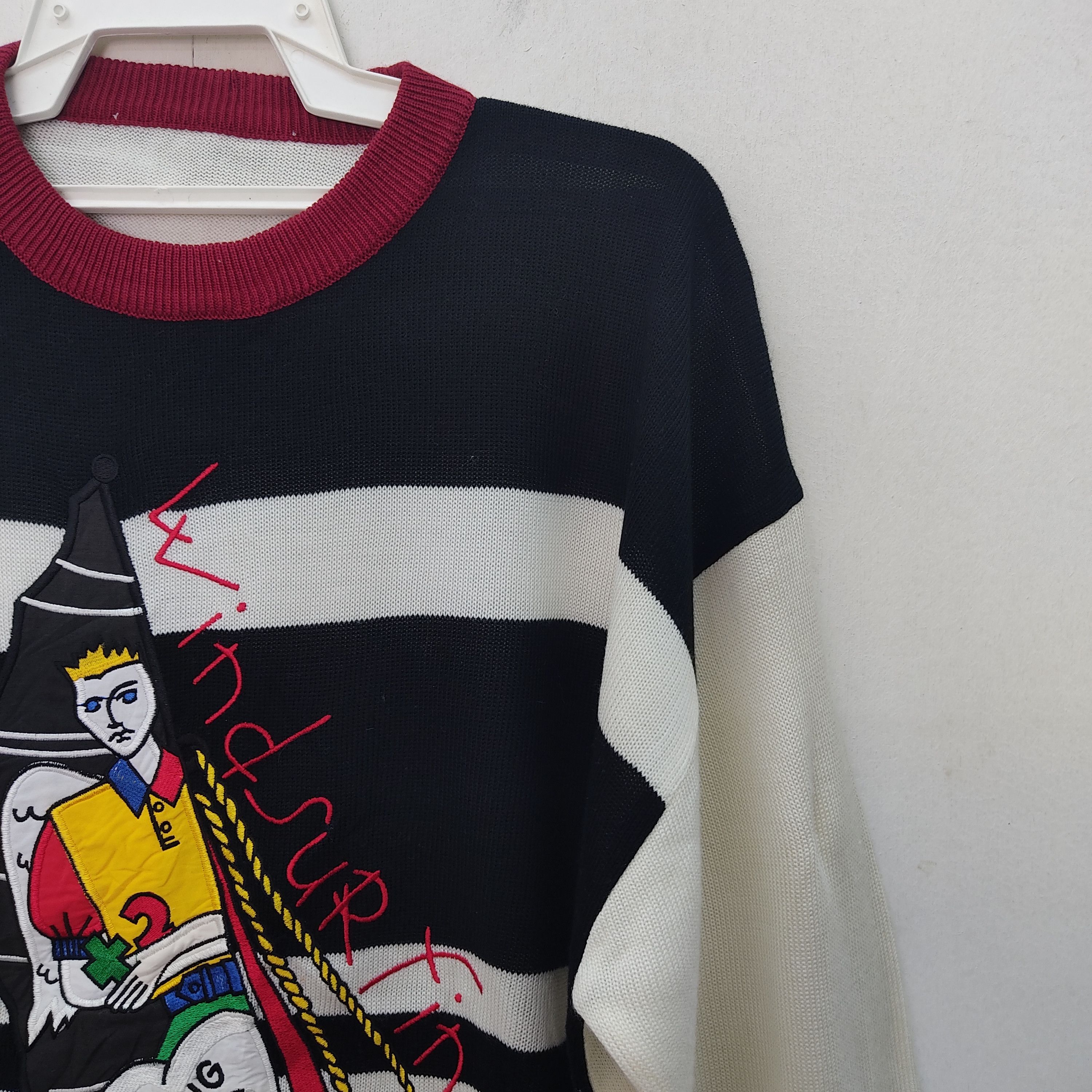 Homespun Knitwear Wind Surfing Jcd Castelbajac Embroidery Knitwear Jumper Size US XL / EU 56 / 4 - 7 Thumbnail