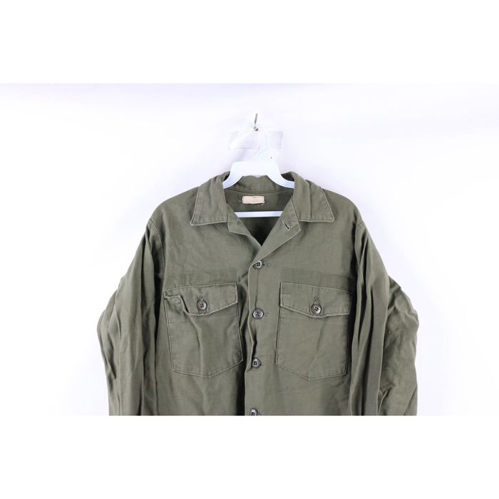 Vintage Vintage 70s Vietnam Era Mens Large Faded Cotton Sateen OG 107