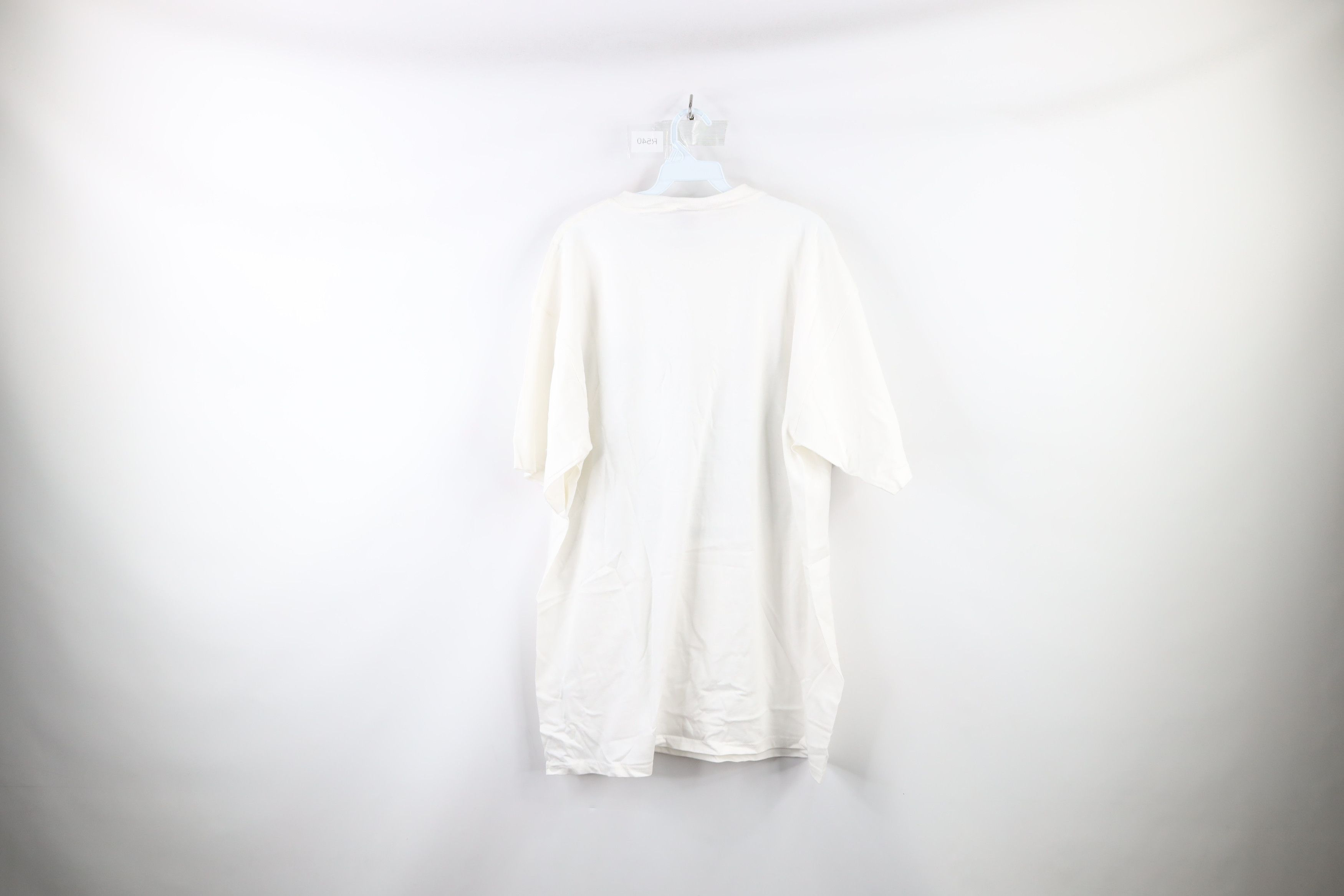 Marithe + Francois Girbaud × Vintage NOS Vintage 90s Marithe Francois Girbaud LCD T-Shirt White Size US XL / EU 56 / 4 - 8 Thumbnail