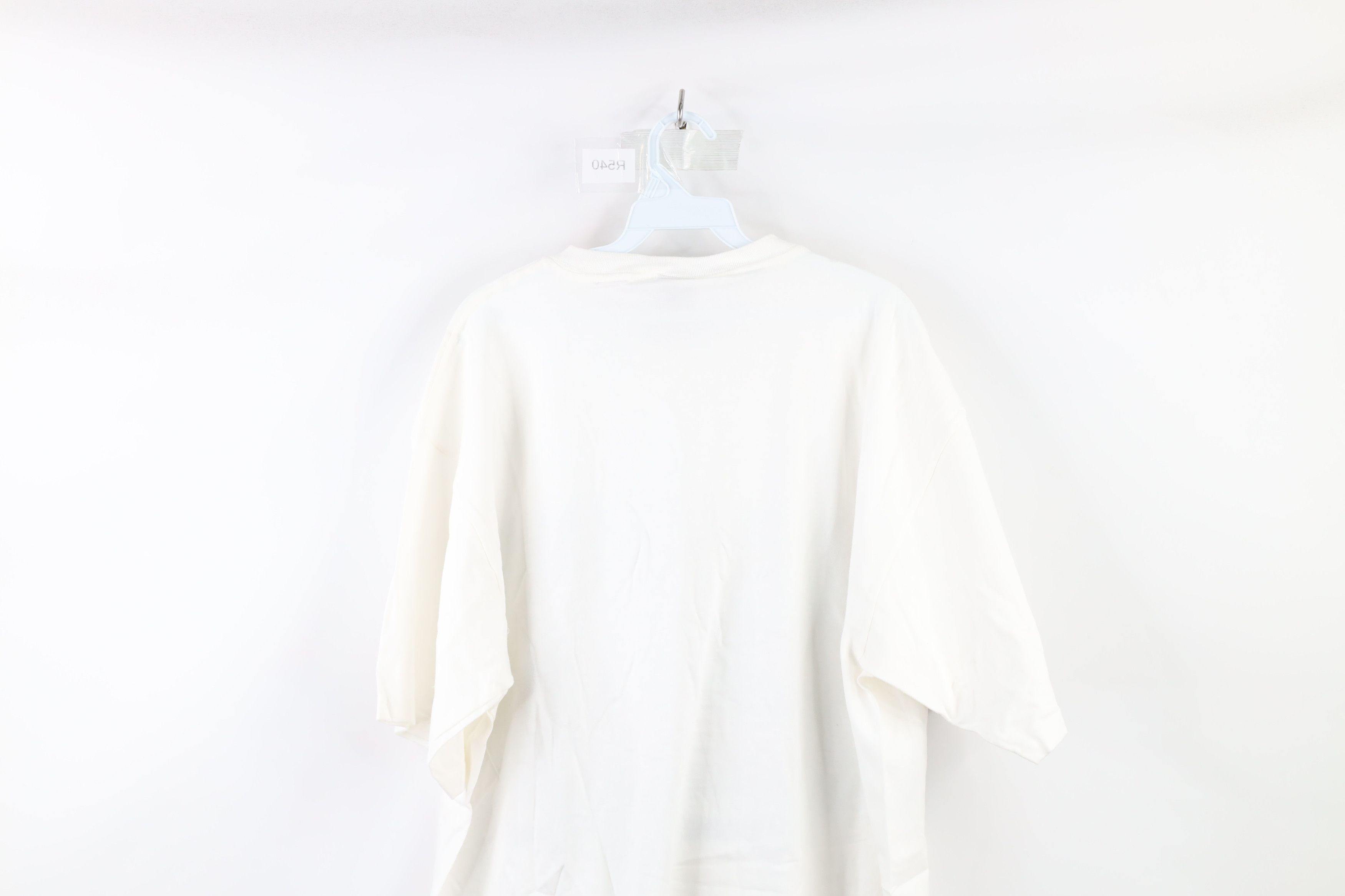 Marithe + Francois Girbaud × Vintage NOS Vintage 90s Marithe Francois Girbaud LCD T-Shirt White Size US XL / EU 56 / 4 - 9 Thumbnail