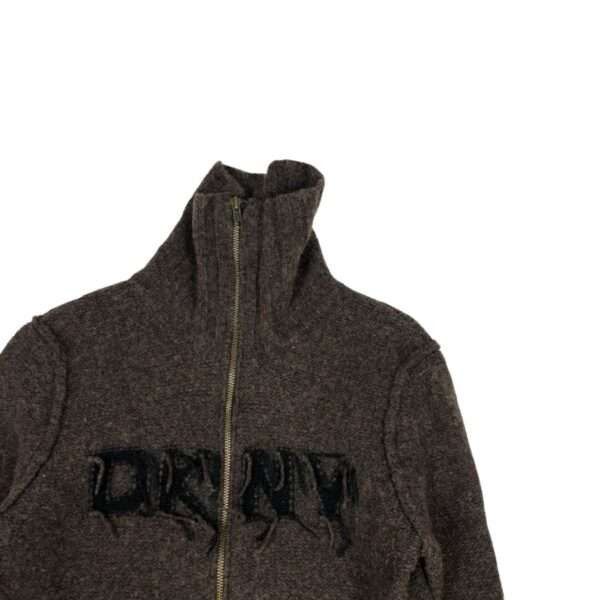 DKNY × Vintage Vintage DKNY Cyber Y2K Wool Sweater Size US M / EU 48-50 / 2 - 2 Thumbnail