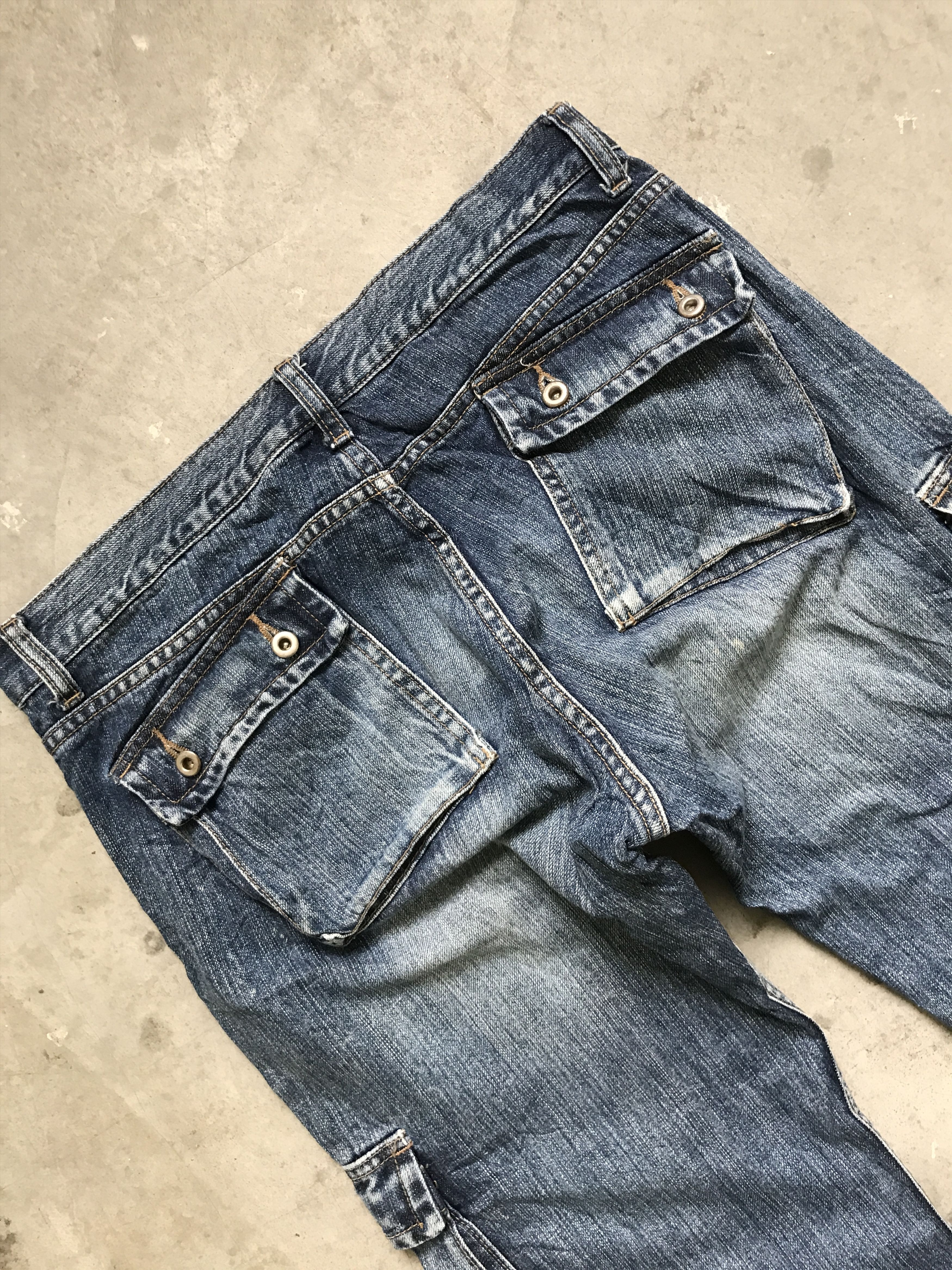 Japanese Brand CP98 IKKA Japan Military & Pockets Cargo Jeans Size US 32 / EU 48 - 9 Thumbnail