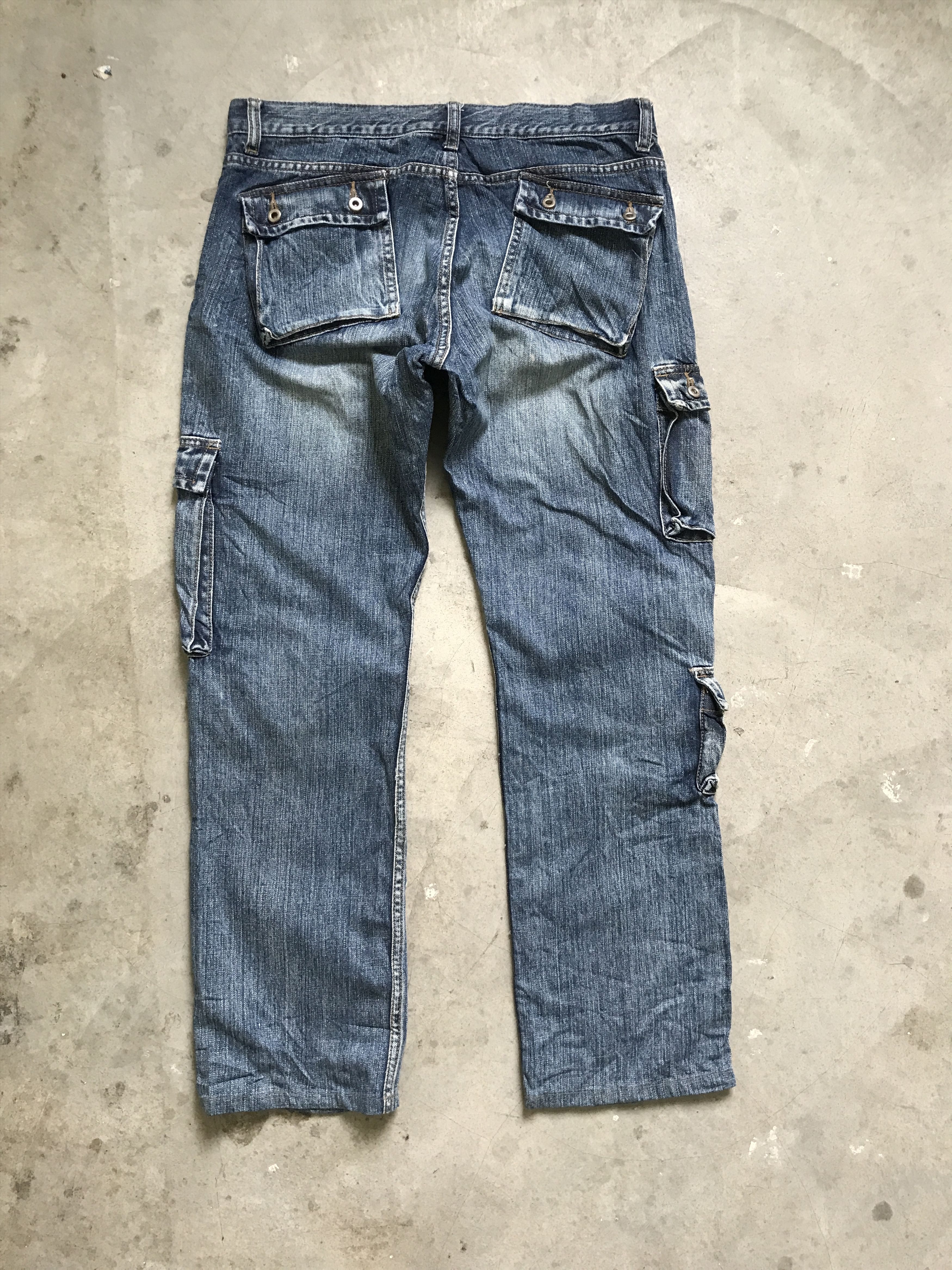 Japanese Brand CP98 IKKA Japan Military & Pockets Cargo Jeans Size US 32 / EU 48 - 8 Thumbnail