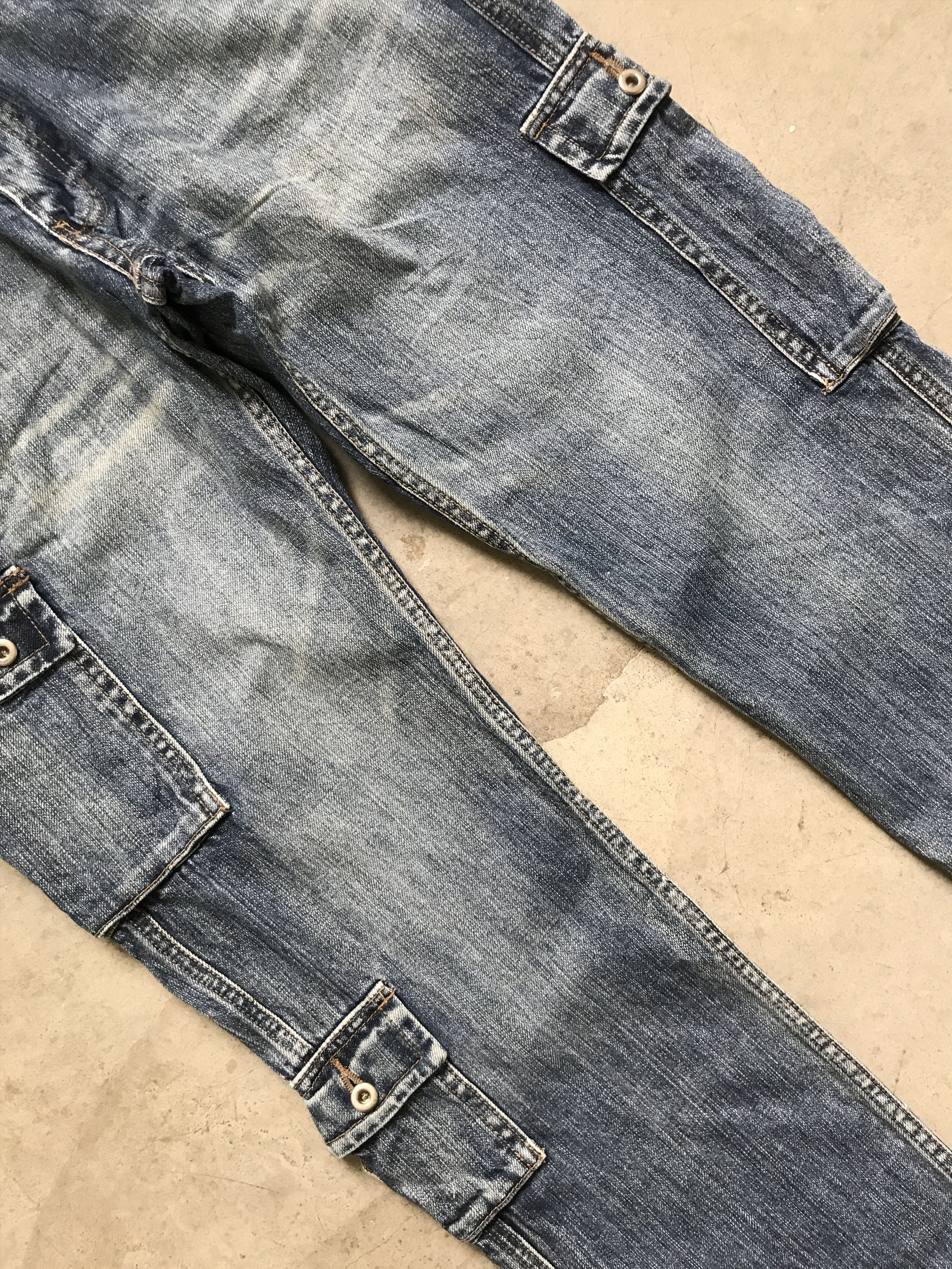 Japanese Brand CP98 IKKA Japan Military & Pockets Cargo Jeans Size US 32 / EU 48 - 5 Thumbnail