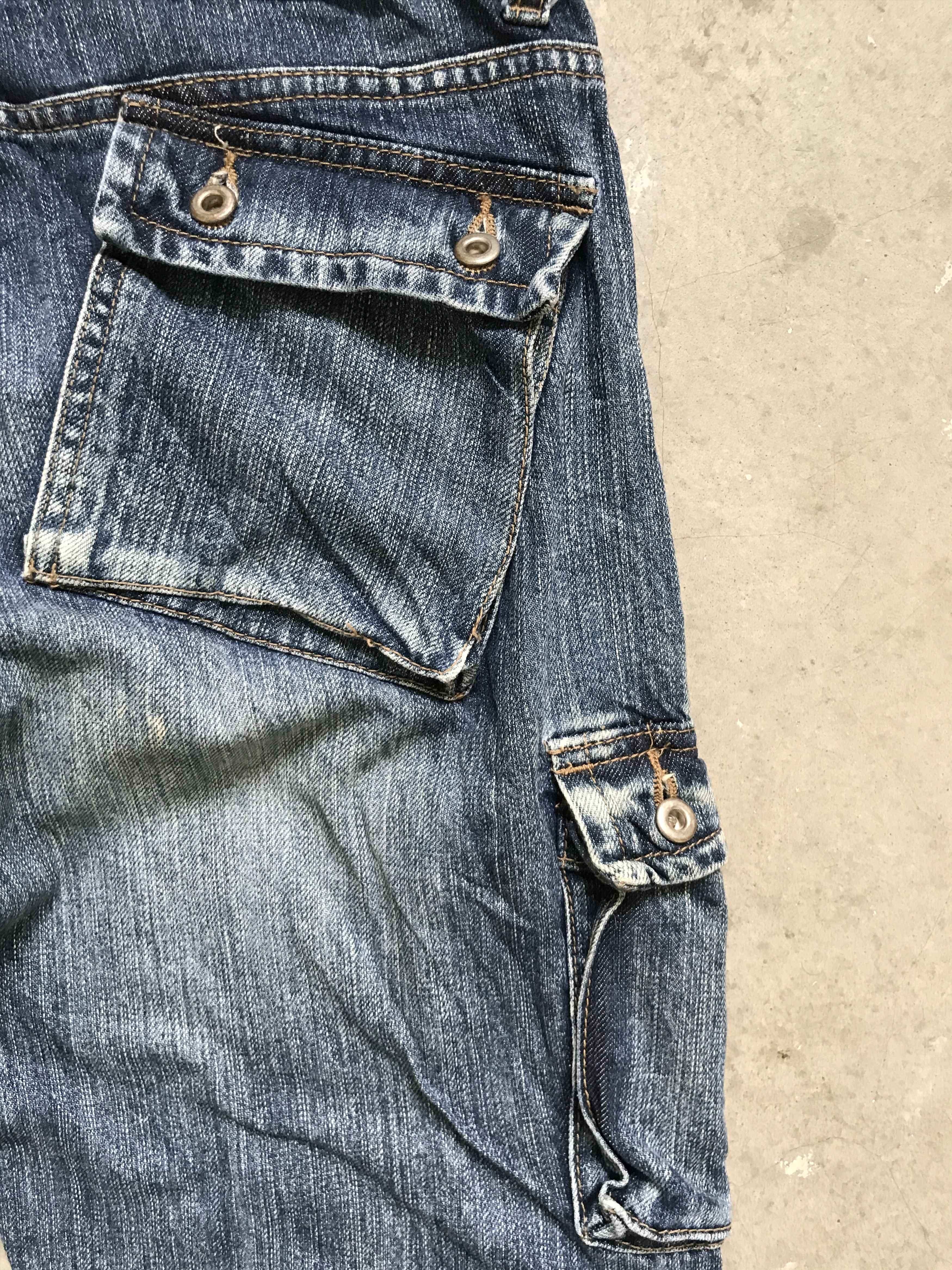 Japanese Brand CP98 IKKA Japan Military & Pockets Cargo Jeans Size US 32 / EU 48 - 12 Thumbnail