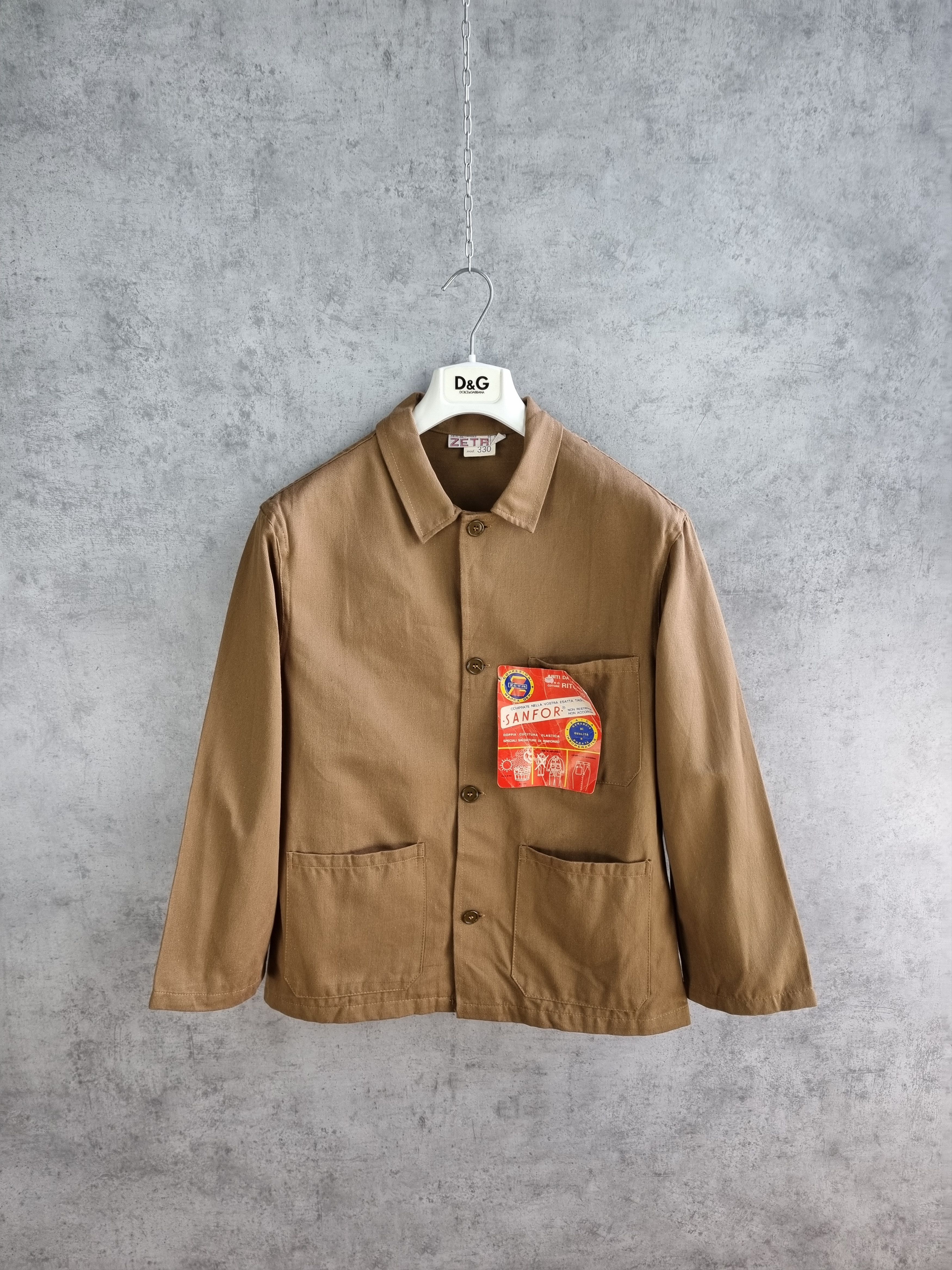 60s New Sanfor Brown Worker Vintage Chore Jacket