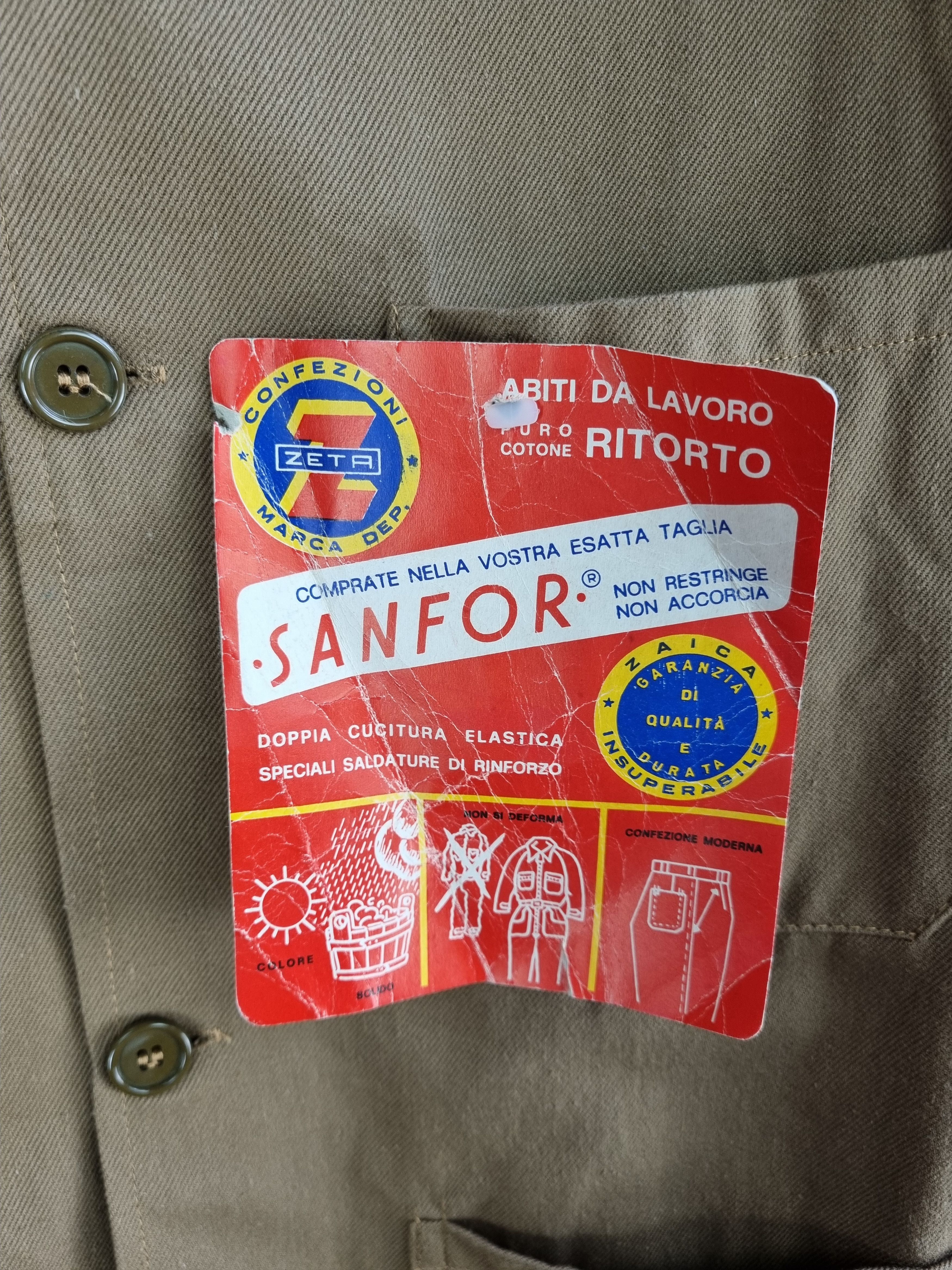 Le Laboureur × Vetra 60s New Sanfor Brown Worker Vintage Chore Jacket Size US M / EU 48-50 / 2 - 13 Thumbnail