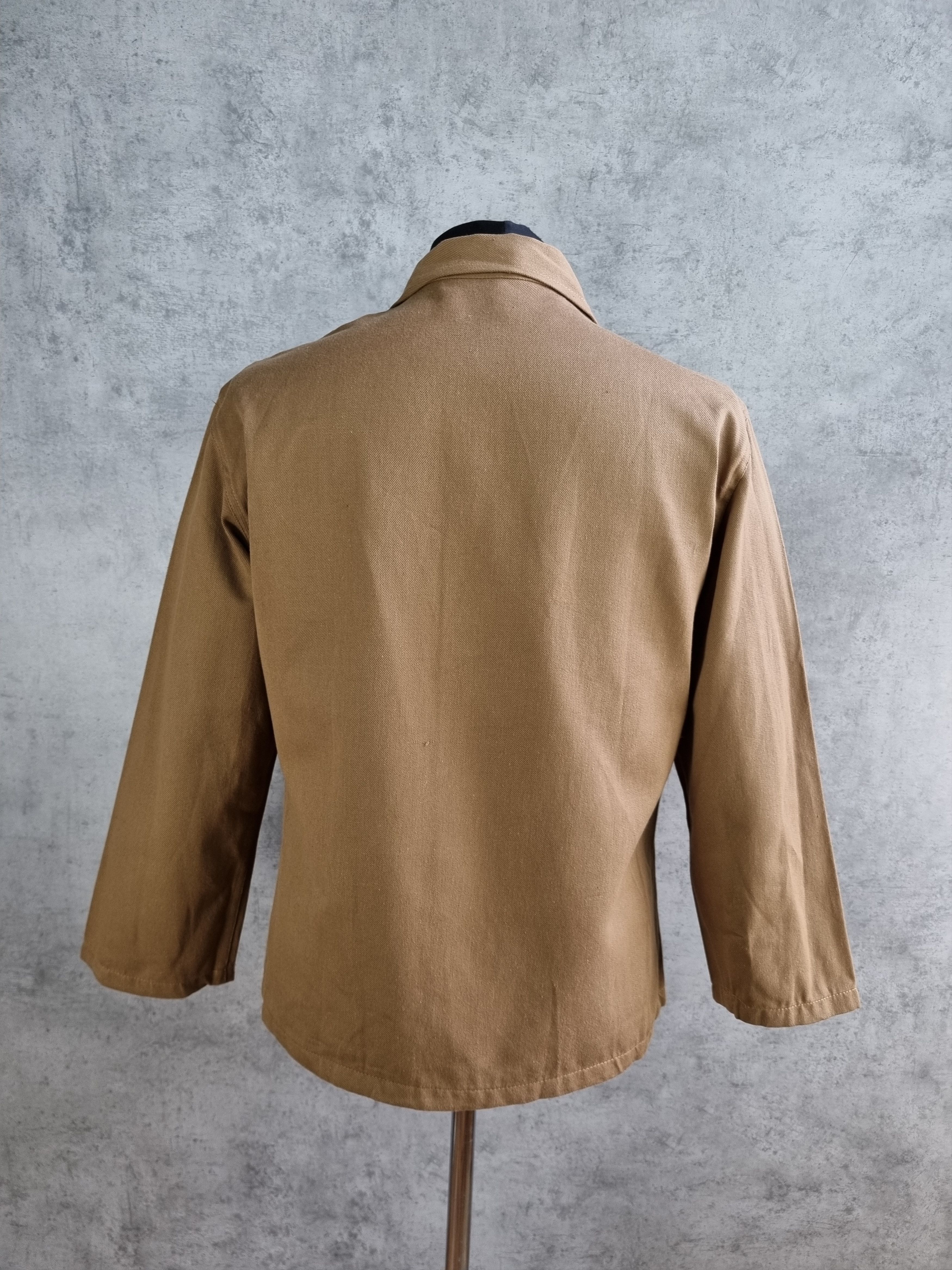 Le Laboureur × Vetra 60s New Sanfor Brown Worker Vintage Chore Jacket Size US M / EU 48-50 / 2 - 7 Thumbnail