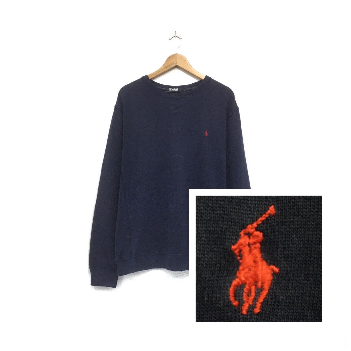 Polo Ralph Lauren × Ralph Lauren × Ralph Lauren Sport Polo Ralph Lauren Sweatshirt Crewneck Small Pony Logo Polo Size US L / EU 52-54 / 3 - 1 Thumbnail