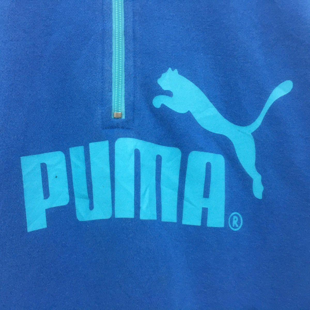 Japanese Brand × Puma Puma Sweatshirt Half Zip Big Logo Print Spellout Side Tape Size US S / EU 44-46 / 1 - 5 Thumbnail