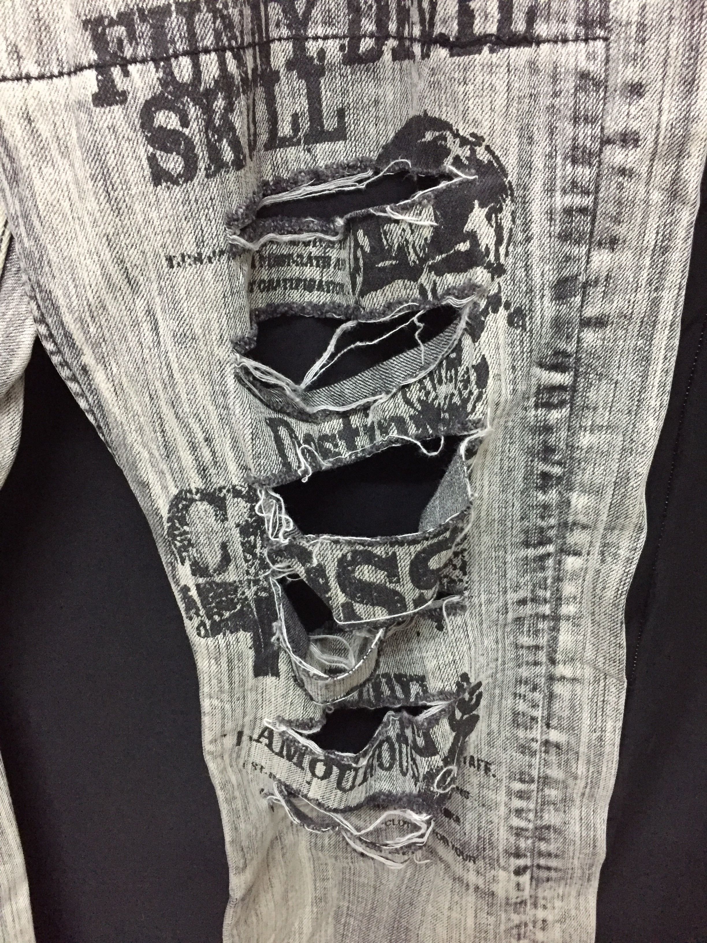 Tornado Mart Japanese brand Distressed Devil skull wash pants Size US 32 / EU 48 - 6 Thumbnail