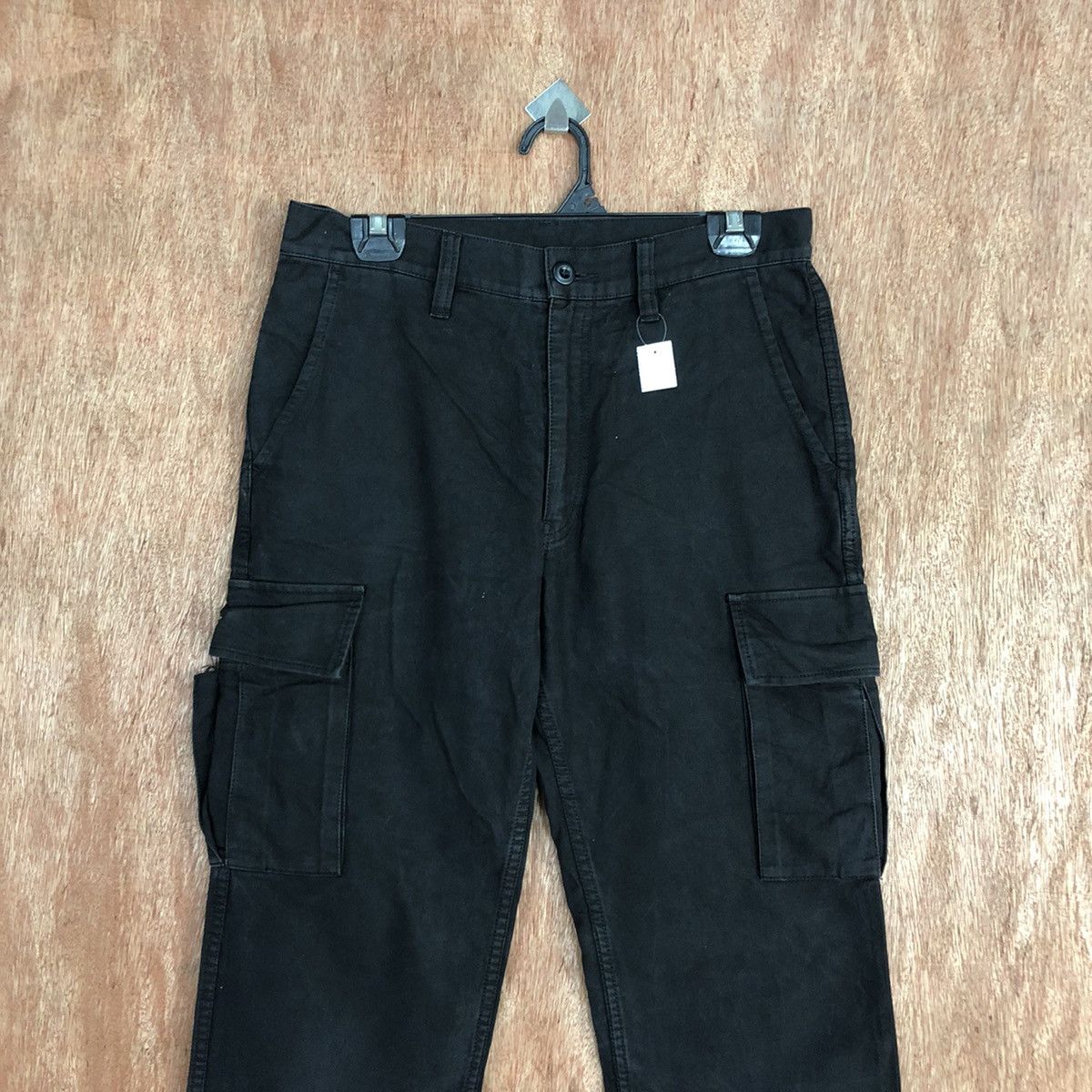 Japanese Brand D Japan Black Multipocket utility Cargo Pants #2162 Size US 30 / EU 46 - 2 Thumbnail