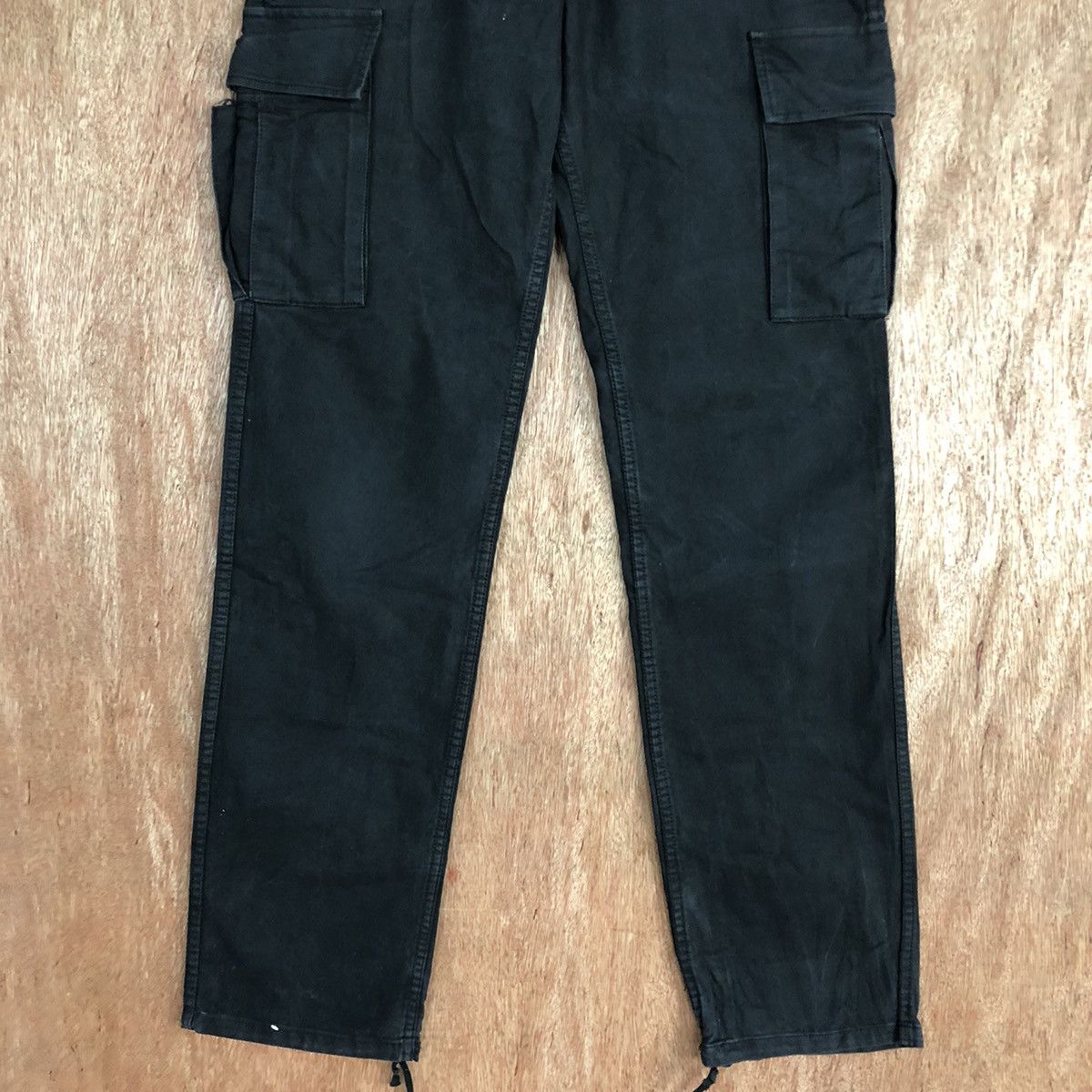 Japanese Brand D Japan Black Multipocket utility Cargo Pants #2162 Size US 30 / EU 46 - 3 Thumbnail