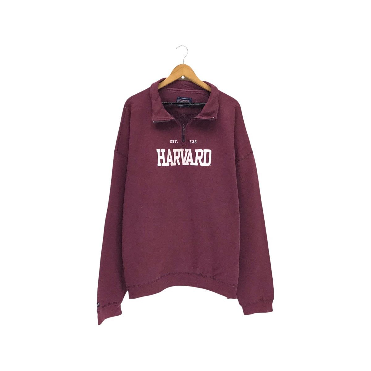 Other Vintage Harvard Half Zip Sweatshirt Jansport Tag Size US XL / EU 56 / 4 - 1 Thumbnail