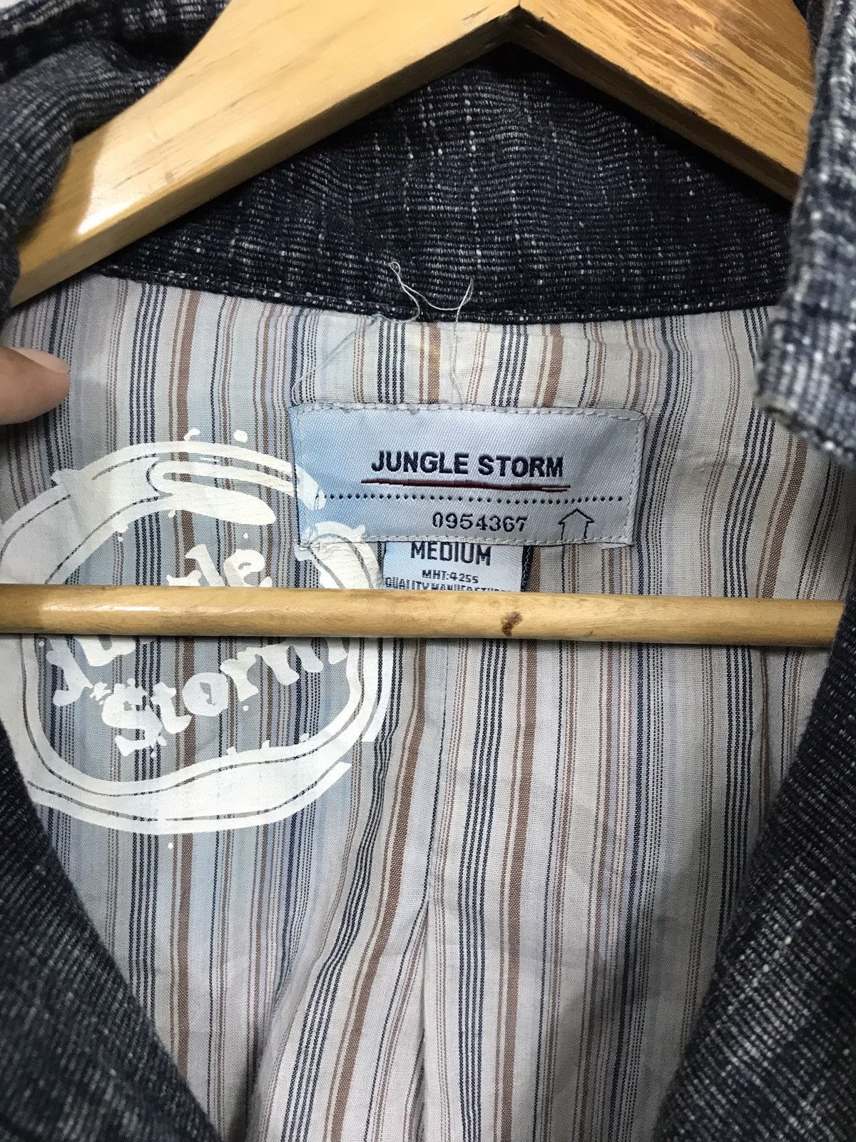Indigo × Japanese Brand JUNGLE STORM INDIGO DYED CHORE JACKET MADE IN JAPAN Size US M / EU 48-50 / 2 - 8 Thumbnail