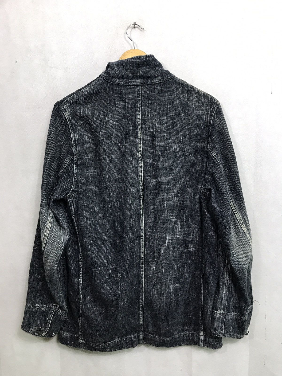 Indigo × Japanese Brand JUNGLE STORM INDIGO DYED CHORE JACKET MADE IN JAPAN Size US M / EU 48-50 / 2 - 6 Thumbnail