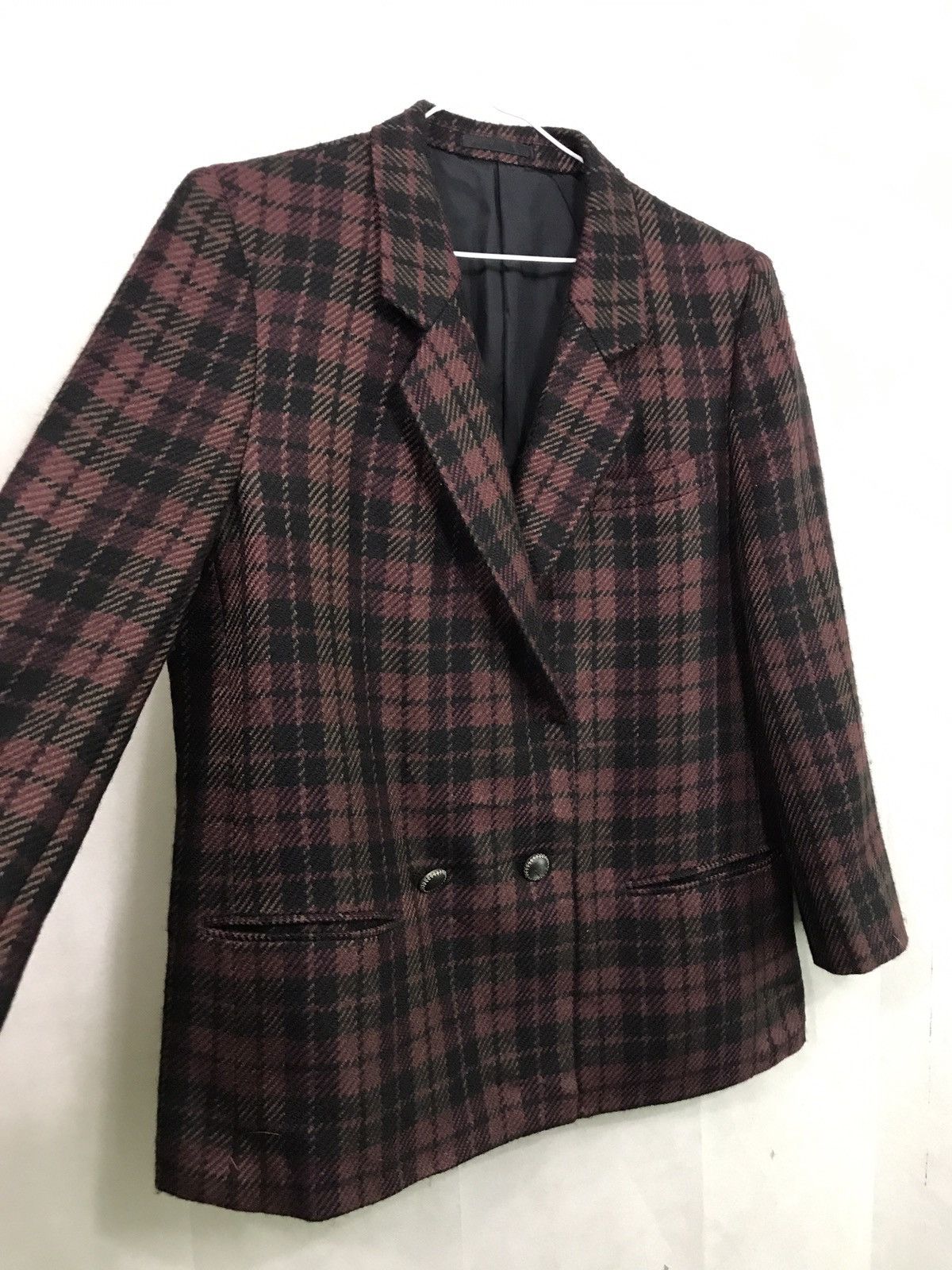 Burberry Burberry red tartan blazer jacket Size US S / EU 44-46 / 1 - 5 Thumbnail