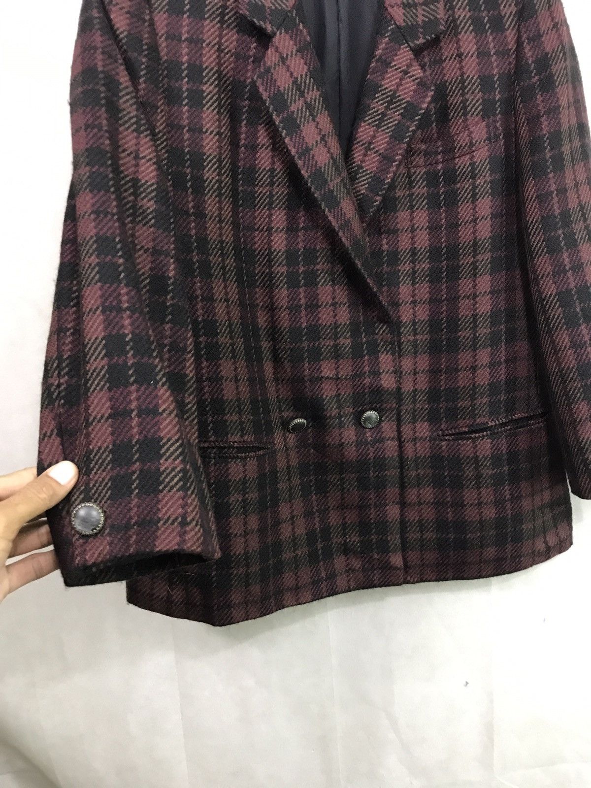 Burberry Burberry red tartan blazer jacket Size US S / EU 44-46 / 1 - 6 Thumbnail