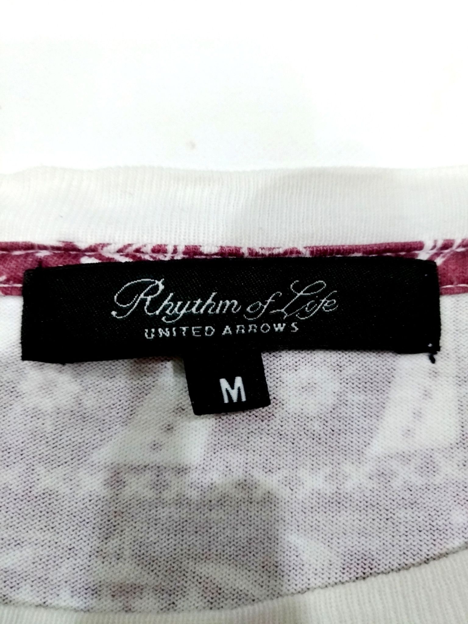 Designer × Japanese Brand × United Arrows RARE! RHYTHM OF LIFE by UNITED ARROWS BANDANA TEE Size US M / EU 48-50 / 2 - 6 Thumbnail