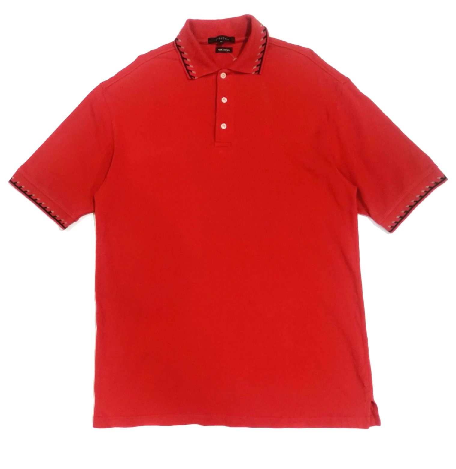 Designer × Louis Feraud RARE! FERAUD PARIS SMALL LOGO RED SMART POLO Size US XL / EU 56 / 4 - 1 Thumbnail