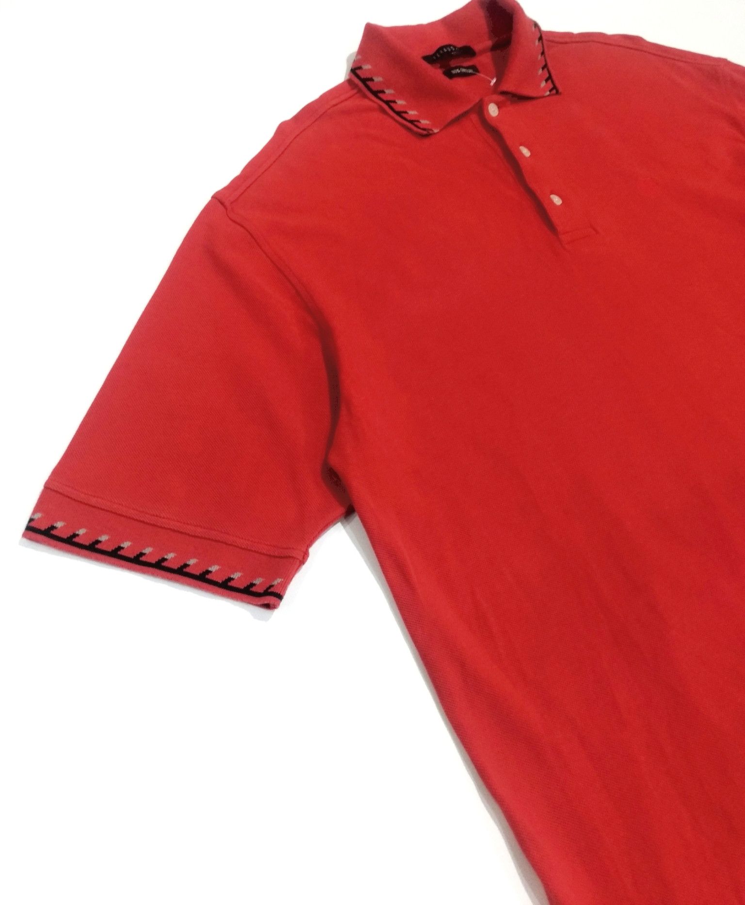 Designer × Louis Feraud RARE! FERAUD PARIS SMALL LOGO RED SMART POLO Size US XL / EU 56 / 4 - 3 Thumbnail