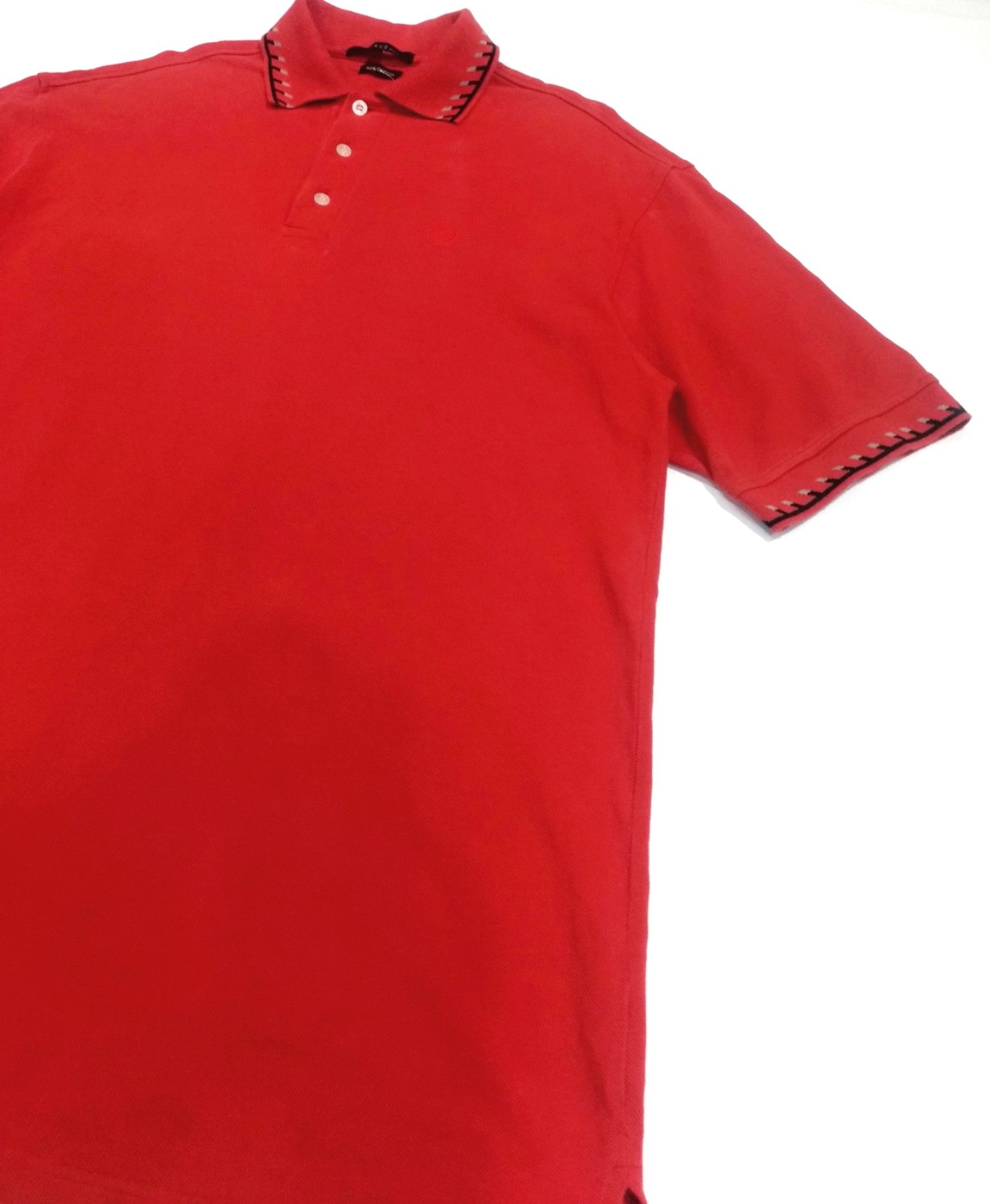 Designer × Louis Feraud RARE! FERAUD PARIS SMALL LOGO RED SMART POLO Size US XL / EU 56 / 4 - 2 Thumbnail