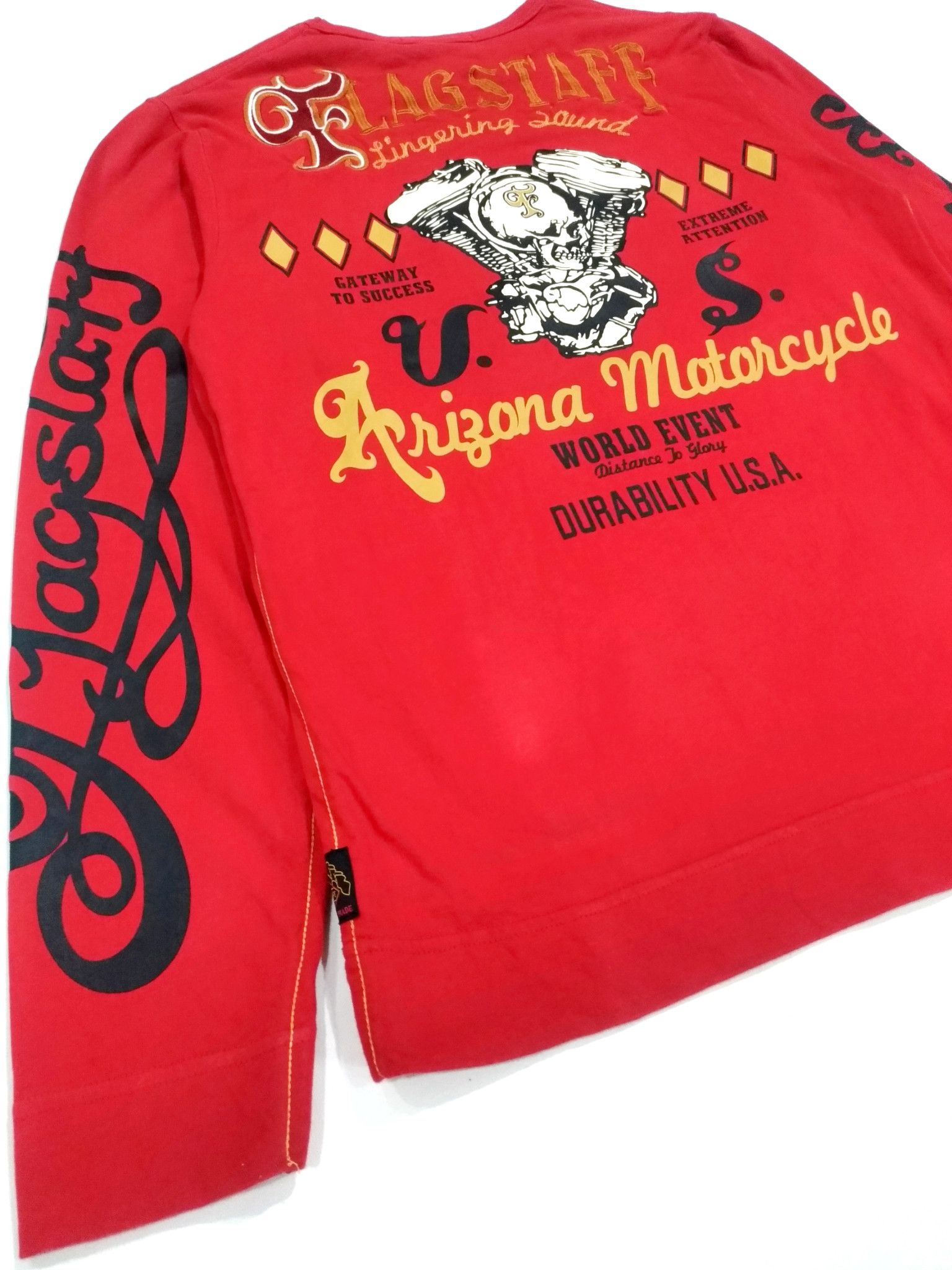 Japanese Brand × West Coast Choppers RARE! FLAGSTAFF HEAVY EMBROIDERED ROCKABILLY TATTOO STYLE Size US M / EU 48-50 / 2 - 4 Thumbnail