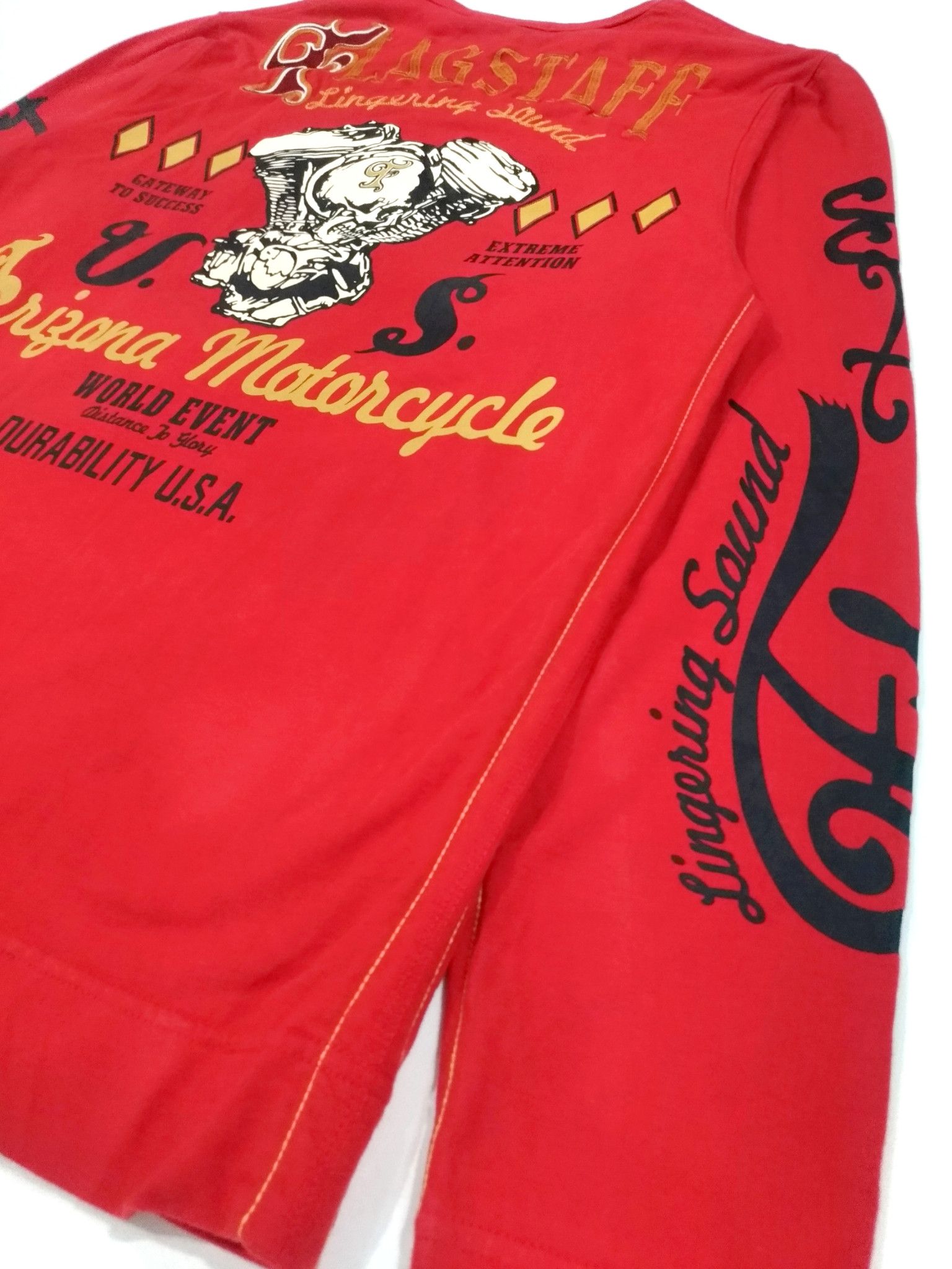 Japanese Brand × West Coast Choppers RARE! FLAGSTAFF HEAVY EMBROIDERED ROCKABILLY TATTOO STYLE Size US M / EU 48-50 / 2 - 6 Thumbnail