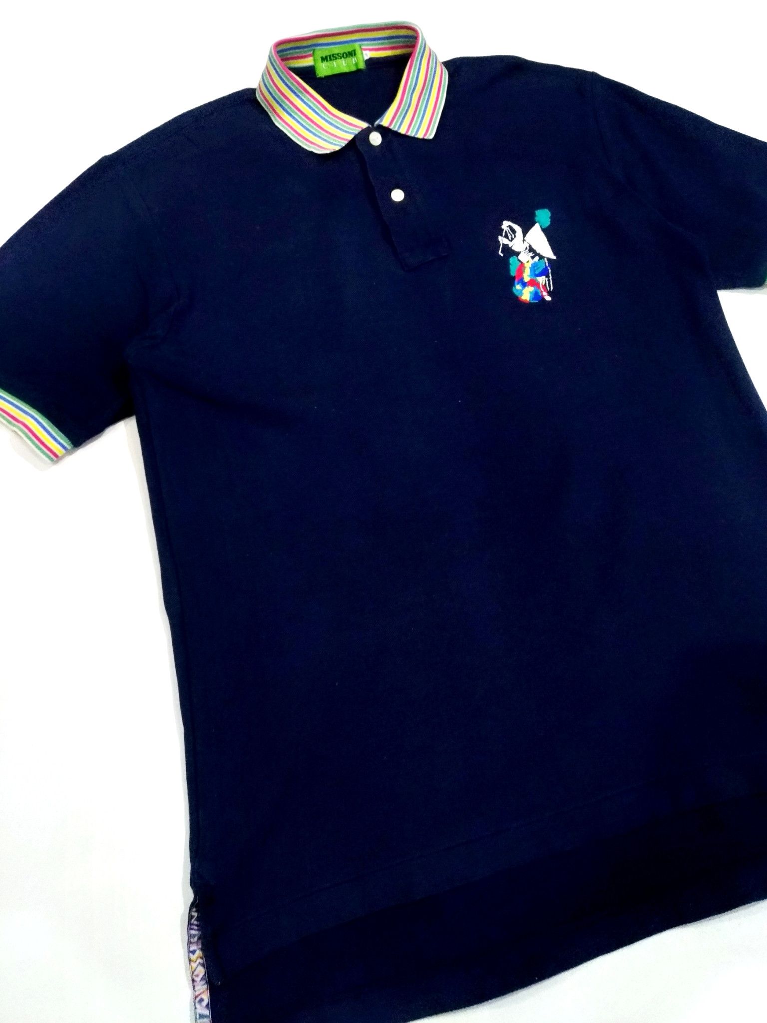 Designer × Missoni RARE! MISSONI CLUB "GOLFER" LOGO POLO SHIRT Size US M / EU 48-50 / 2 - 1 Thumbnail
