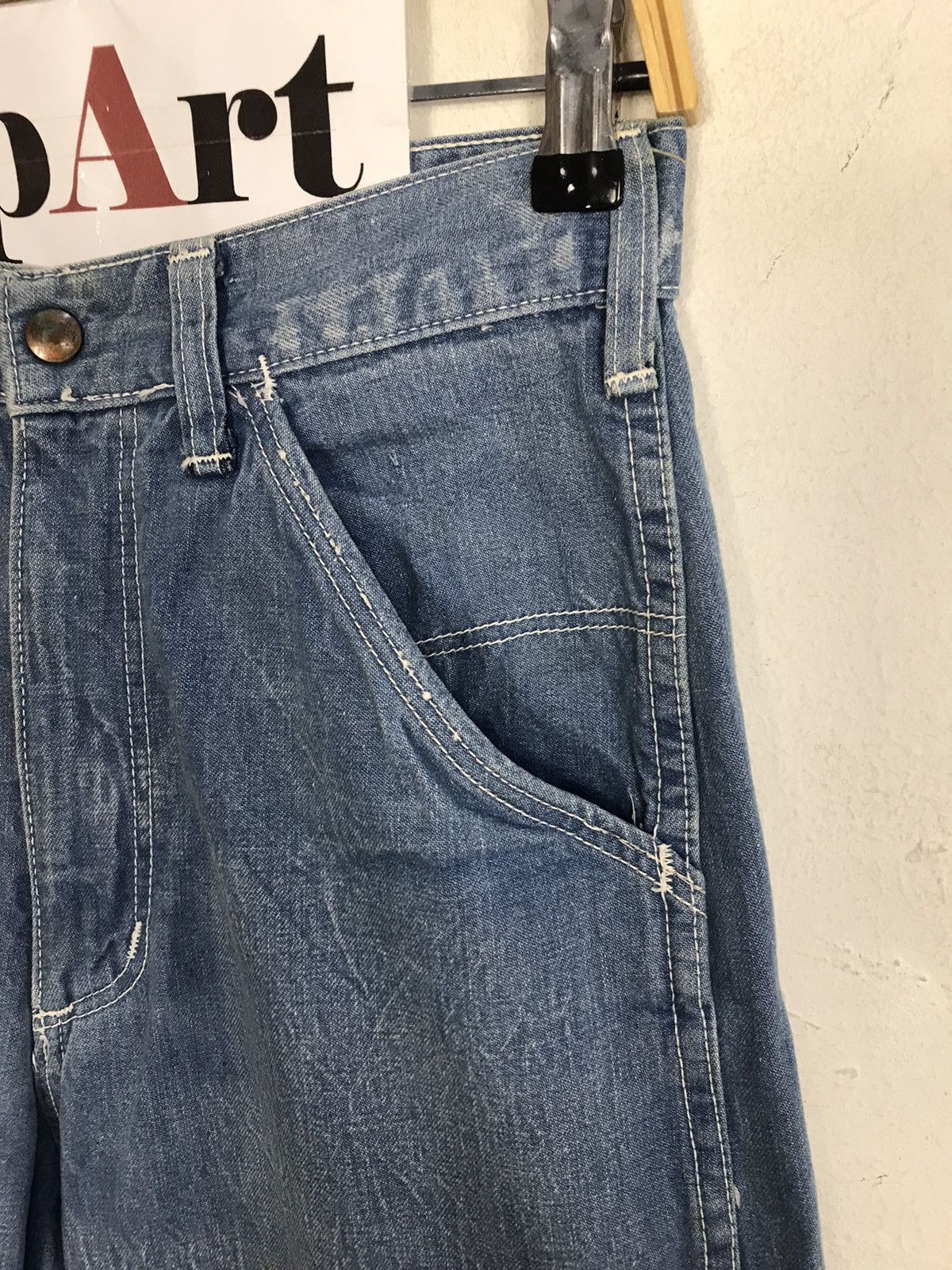 Vintage × Wrangler Vintage Wrangler Hickory Carpenter Tactical Jeans Size US 27 - 5 Thumbnail