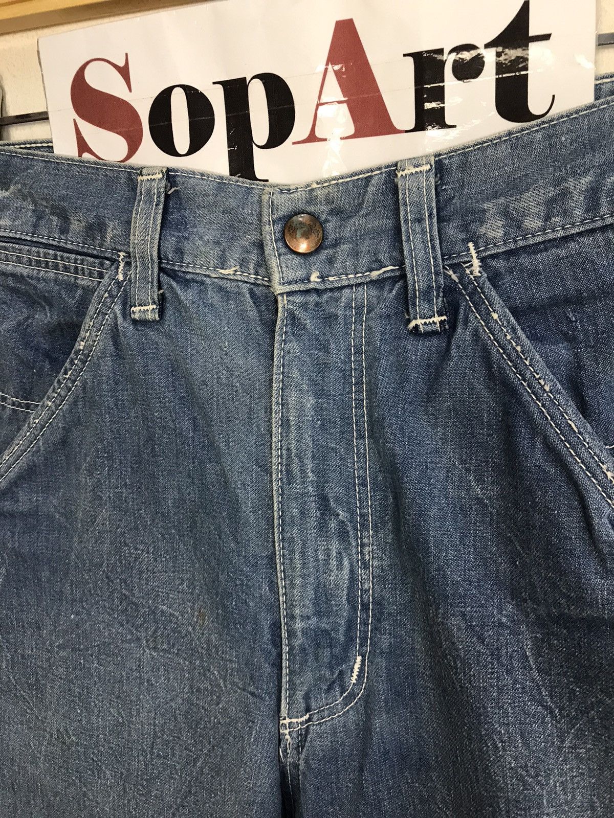 Vintage × Wrangler Vintage Wrangler Hickory Carpenter Tactical Jeans Size US 27 - 6 Thumbnail