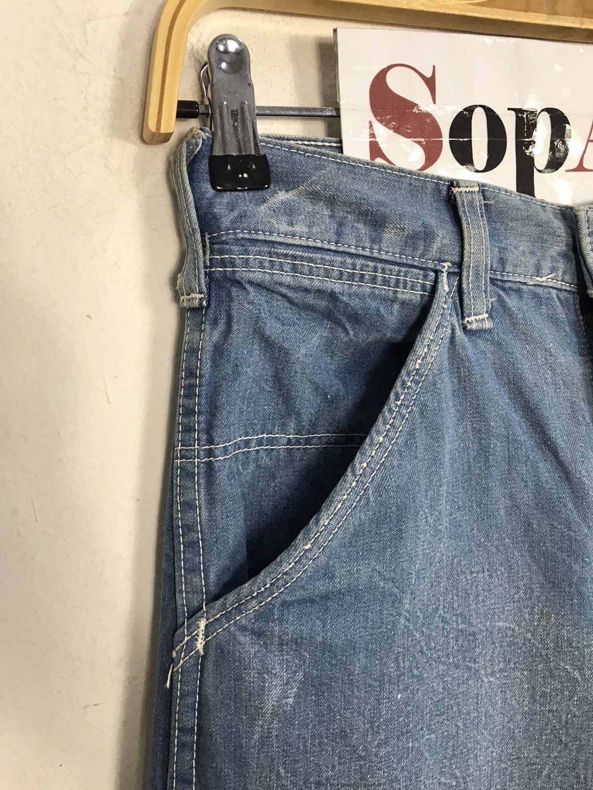 Vintage × Wrangler Vintage Wrangler Hickory Carpenter Tactical Jeans Size US 27 - 8 Thumbnail