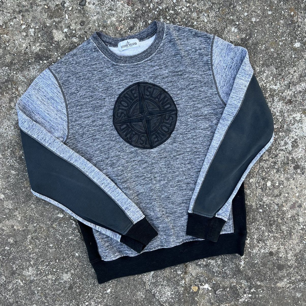 Stone Island × Vintage Vintage Stone Island Sweatshirt Grey Size US S / EU 44-46 / 1 - 2 Thumbnail