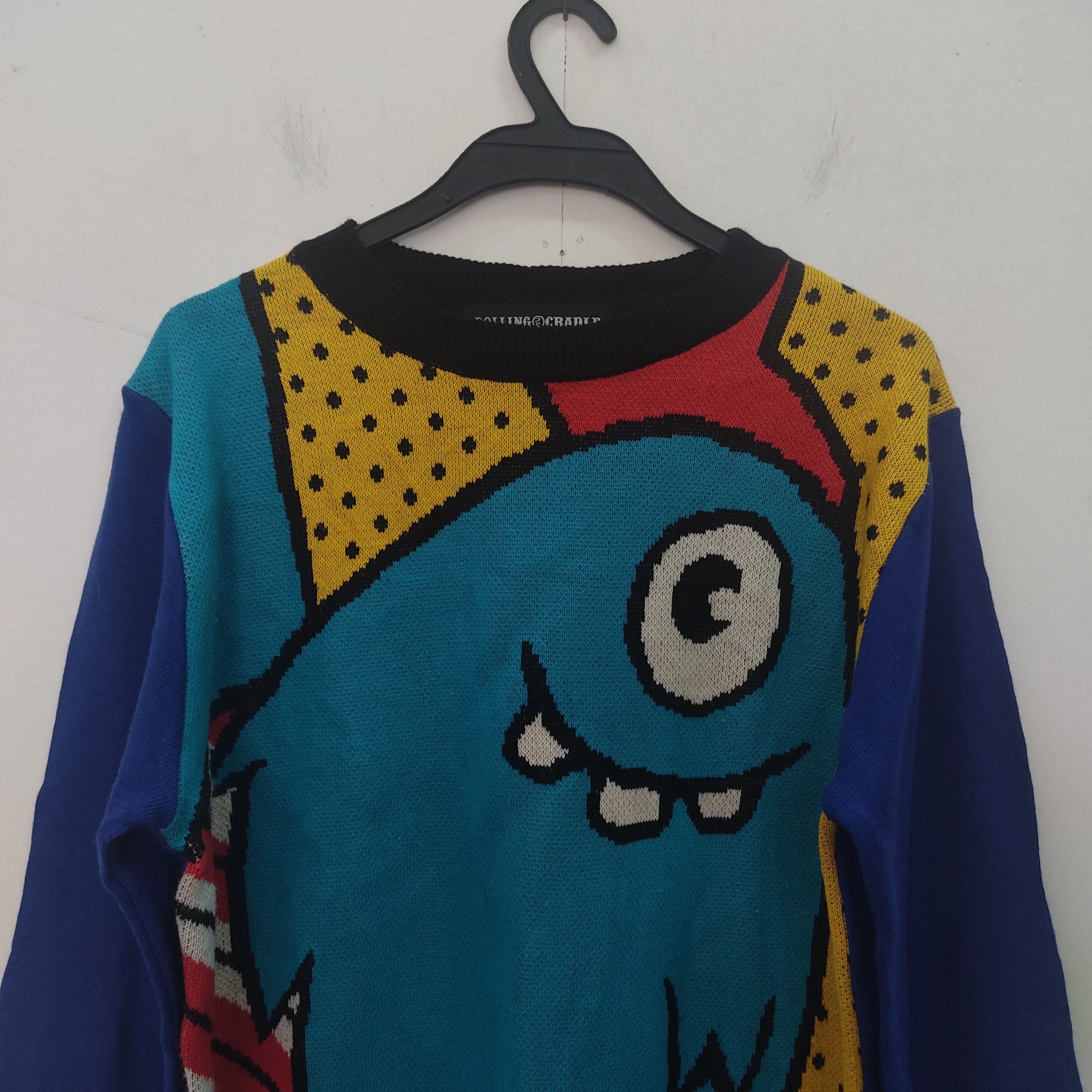 Japanese Brand × Springfield Rolling Cradle Colourful Monster Knitwear Jumper Size US M / EU 48-50 / 2 - 3 Thumbnail