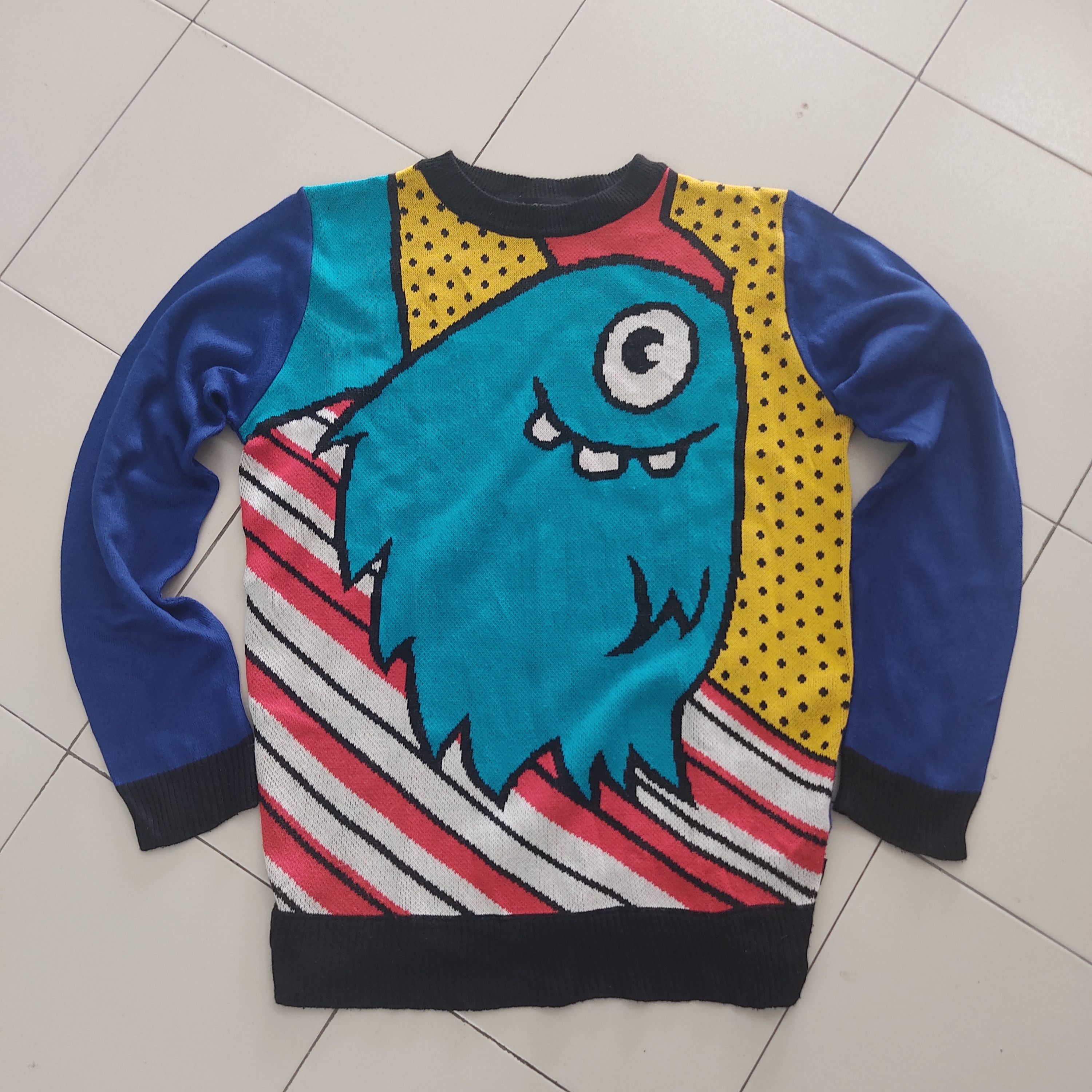 Japanese Brand × Springfield Rolling Cradle Colourful Monster Knitwear Jumper Size US M / EU 48-50 / 2 - 1 Thumbnail