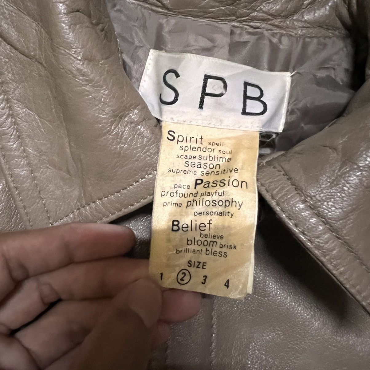 Japanese Brand Vintage SPB Leather Jacket Size US S / EU 44-46 / 1 - 3 Thumbnail