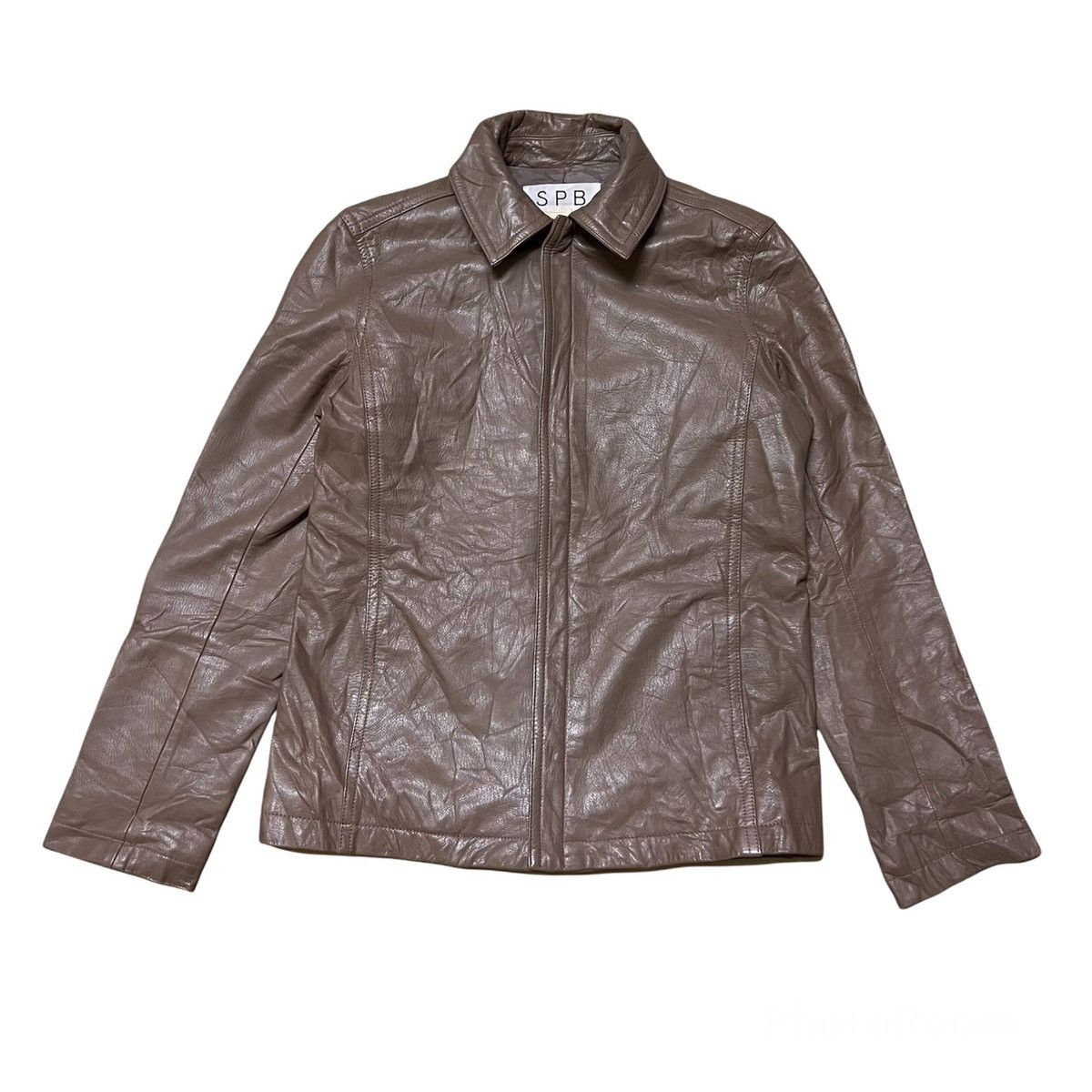 Japanese Brand Vintage SPB Leather Jacket Size US S / EU 44-46 / 1 - 1 Thumbnail